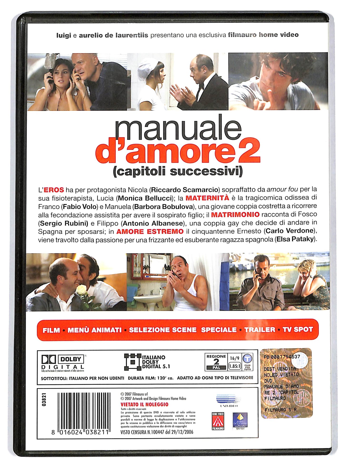 EBOND Manuale d'amore 2 - Capitoli successivi DVD D709110