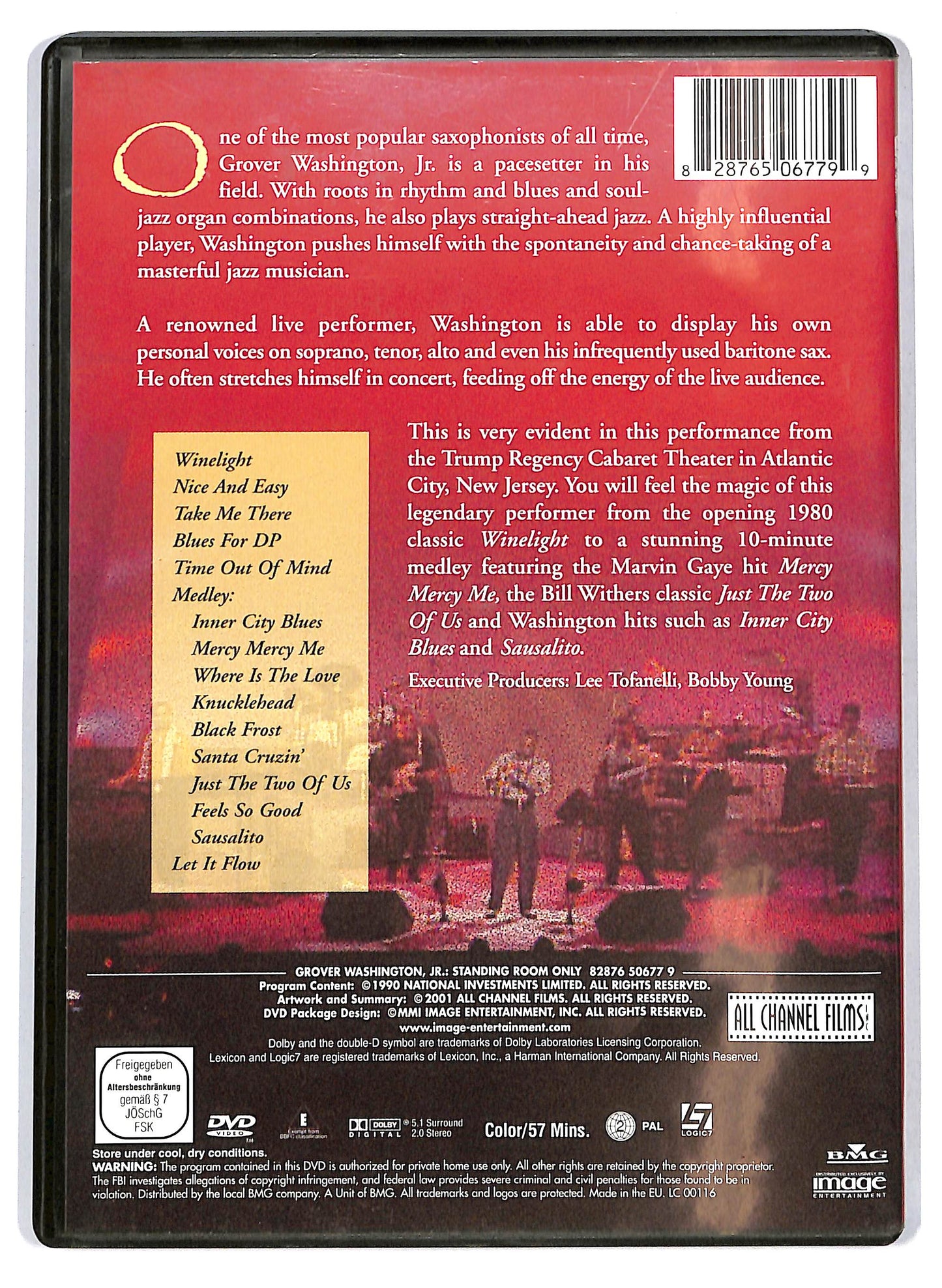 EBOND Grover Washington, Jr. – Standing Room Only DVD D709242