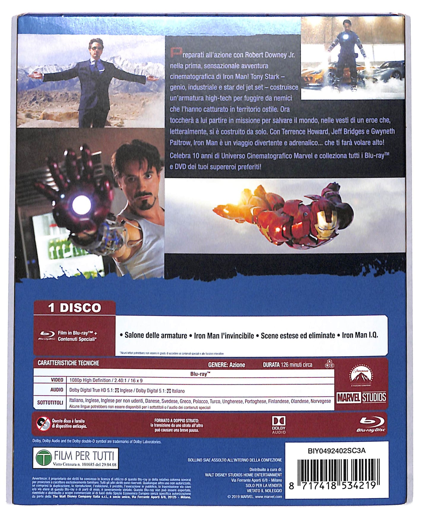 EBOND iron man BLURAY D709442