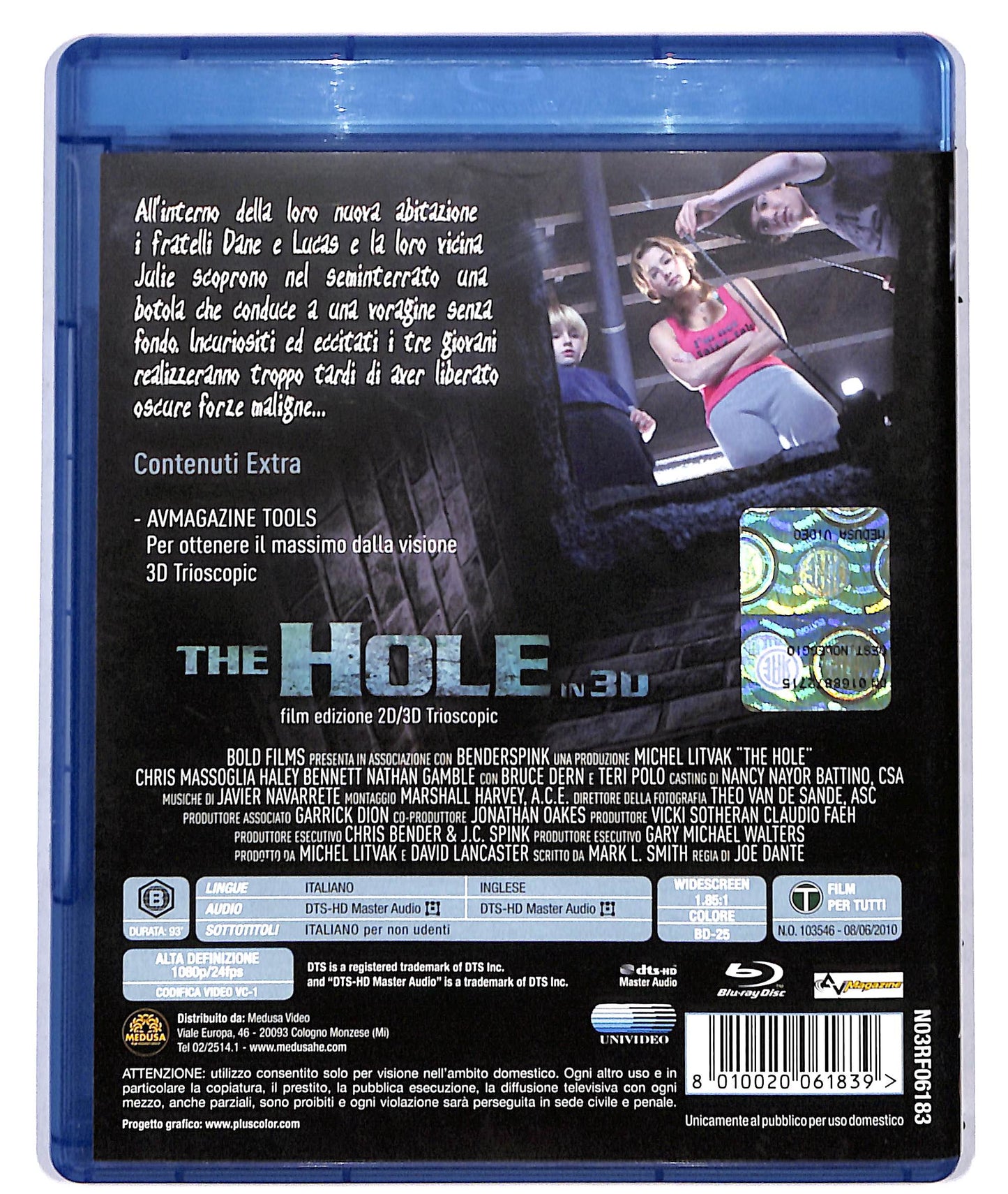 EBOND The Hole NOLEGGIO BLURAY 3D BLURAY D709467