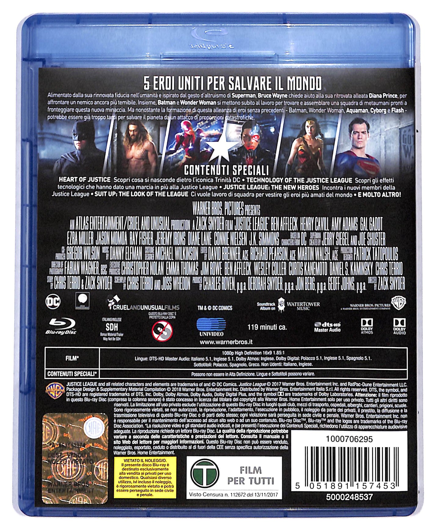 EBOND justice league BLURAY D709469