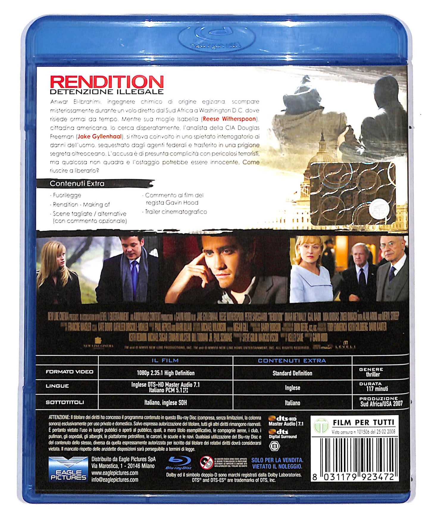 EBOND rendition - detenzione illegale BLURAY D709507