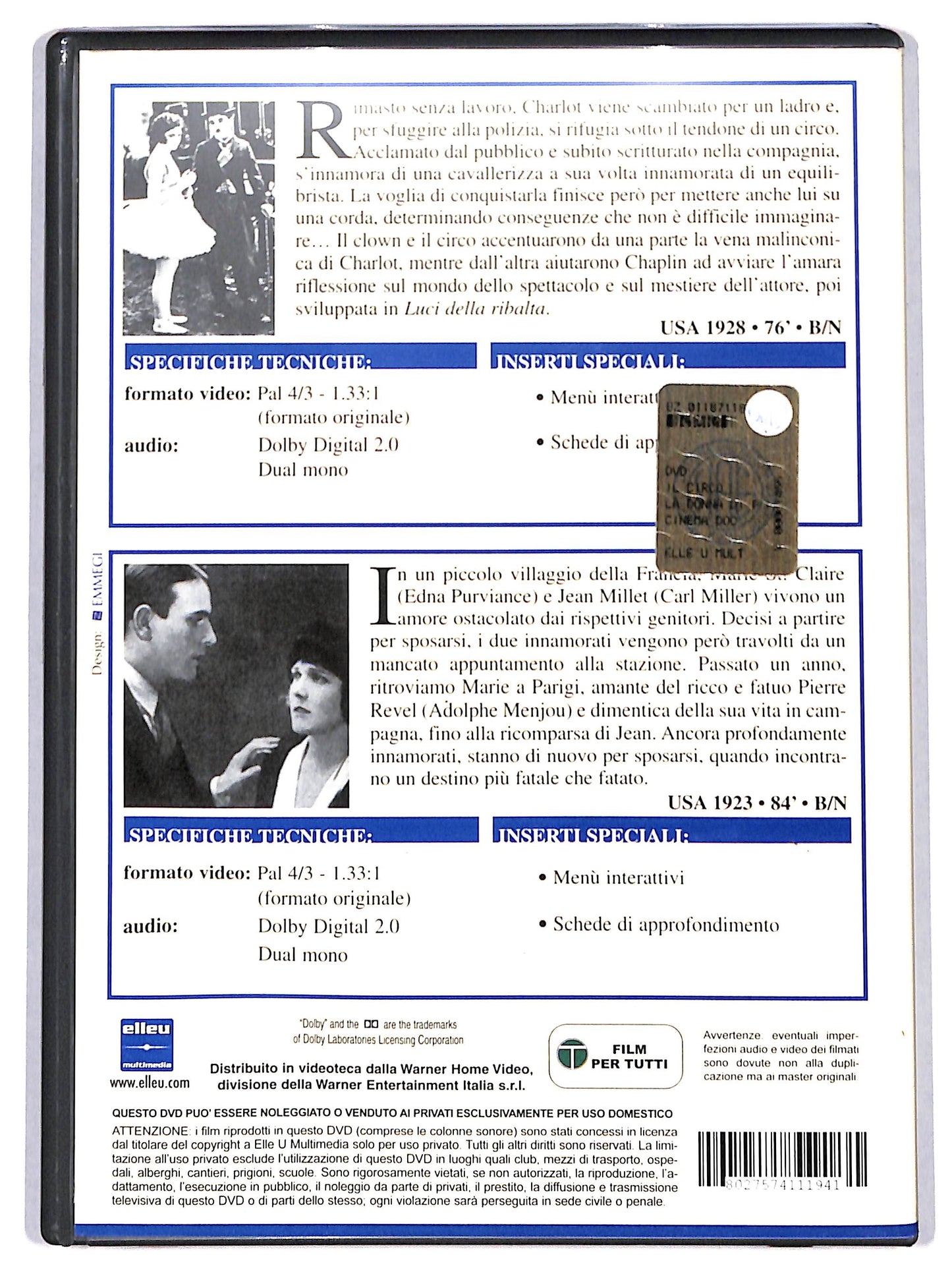 EBOND La donna di Parigi DVD D709739