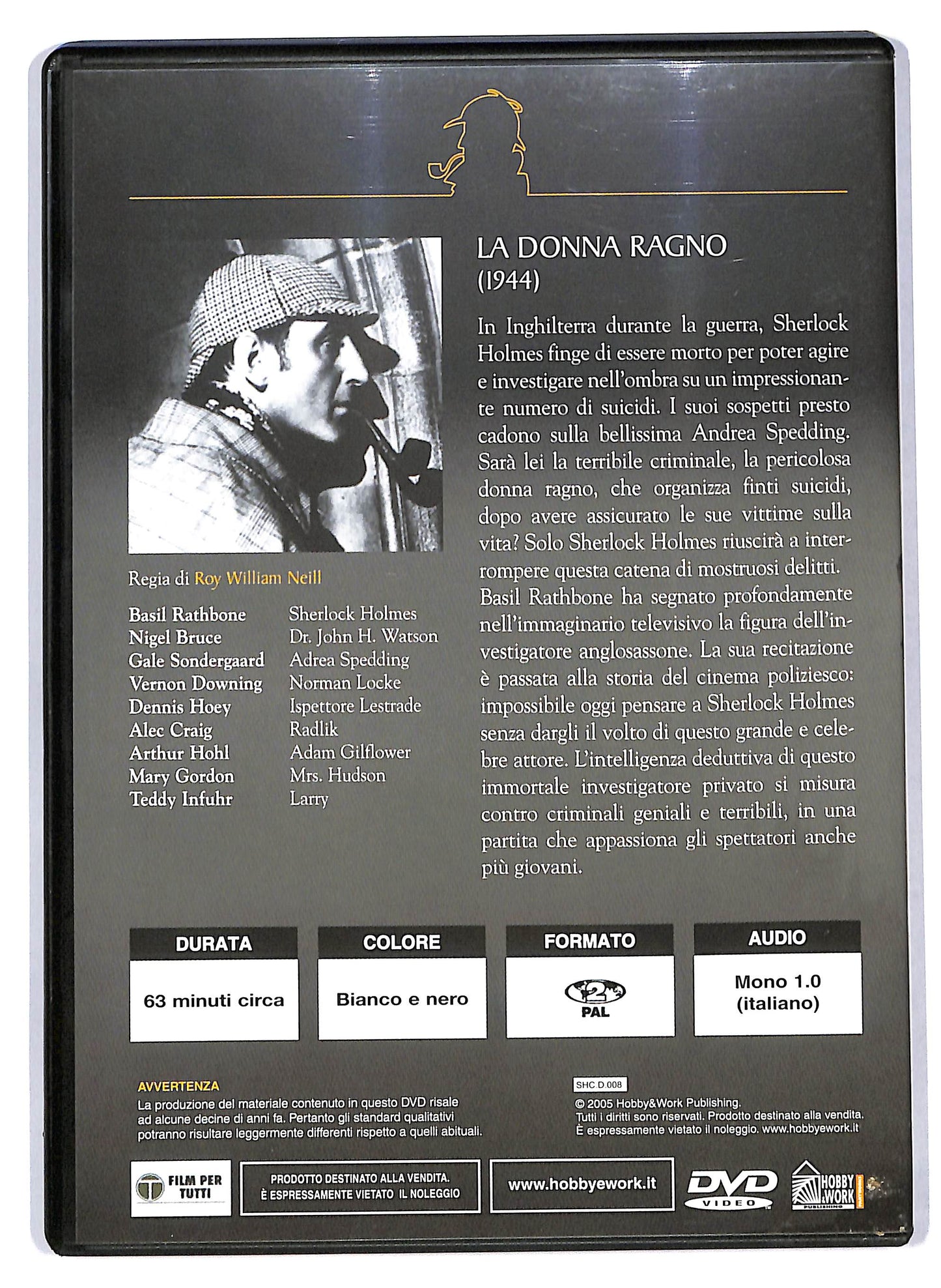 EBOND Sherlock Holmes Collection - La donna ragno vol.8 EDITORIALE DVD D710044