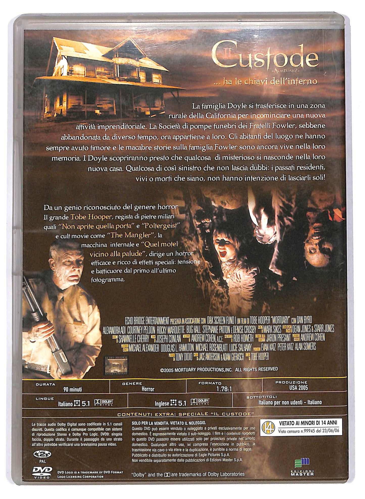 EBOND Il custode - Mortuary DVD D710221