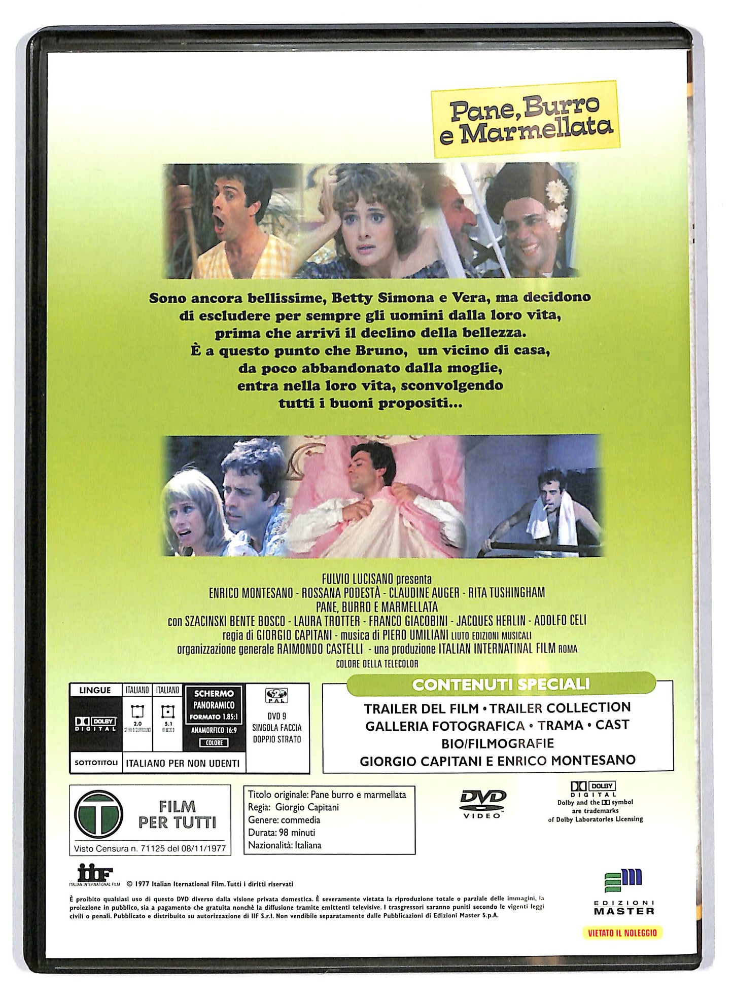 EBOND Montesano collection - Pane, burro e marmellata EDITORIALE DVD D710344