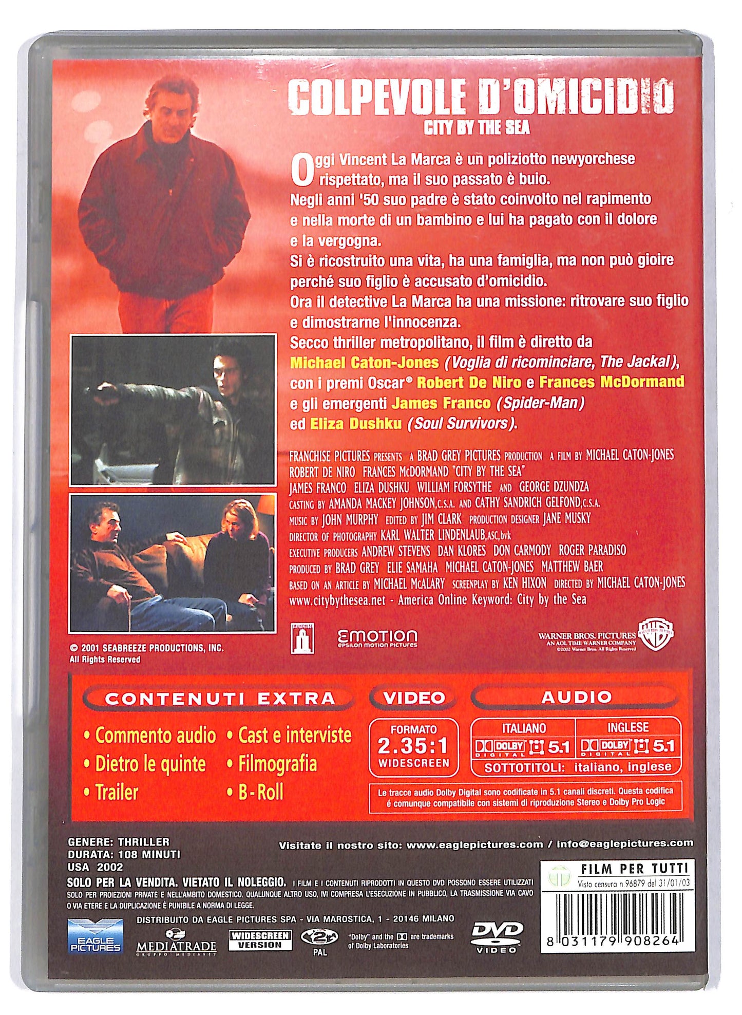 EBOND Colpevole d'omicidio DVD D710518