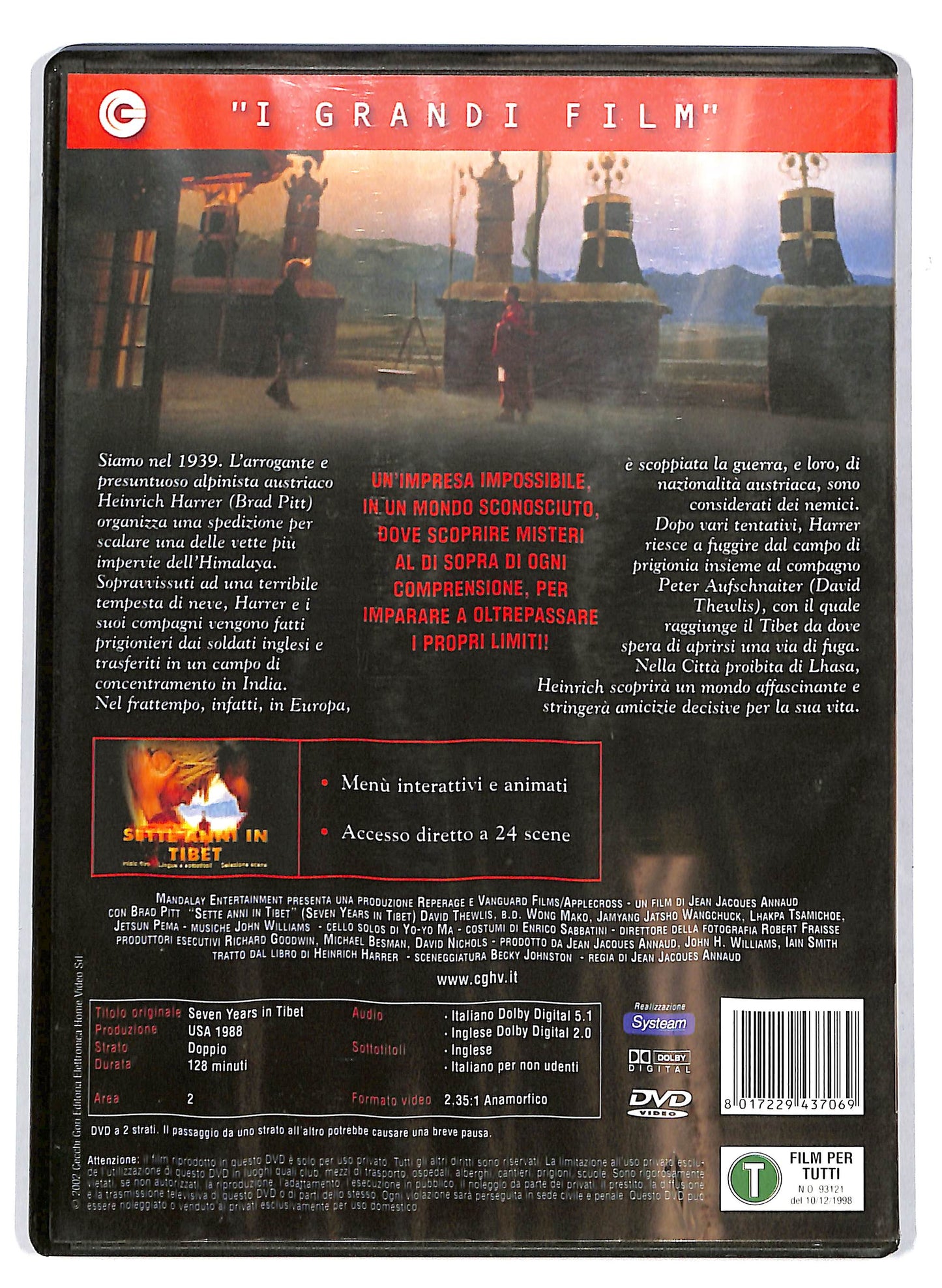 EBOND Sette anni in Tibet DVD D710532