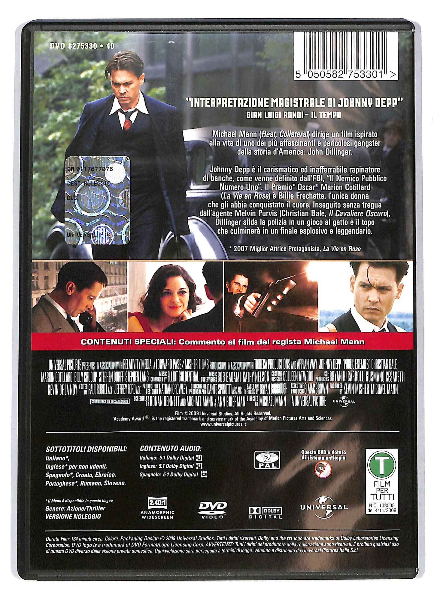 EBOND Nemico pubblico - Public enemies NOLEGGIO DVD D710545