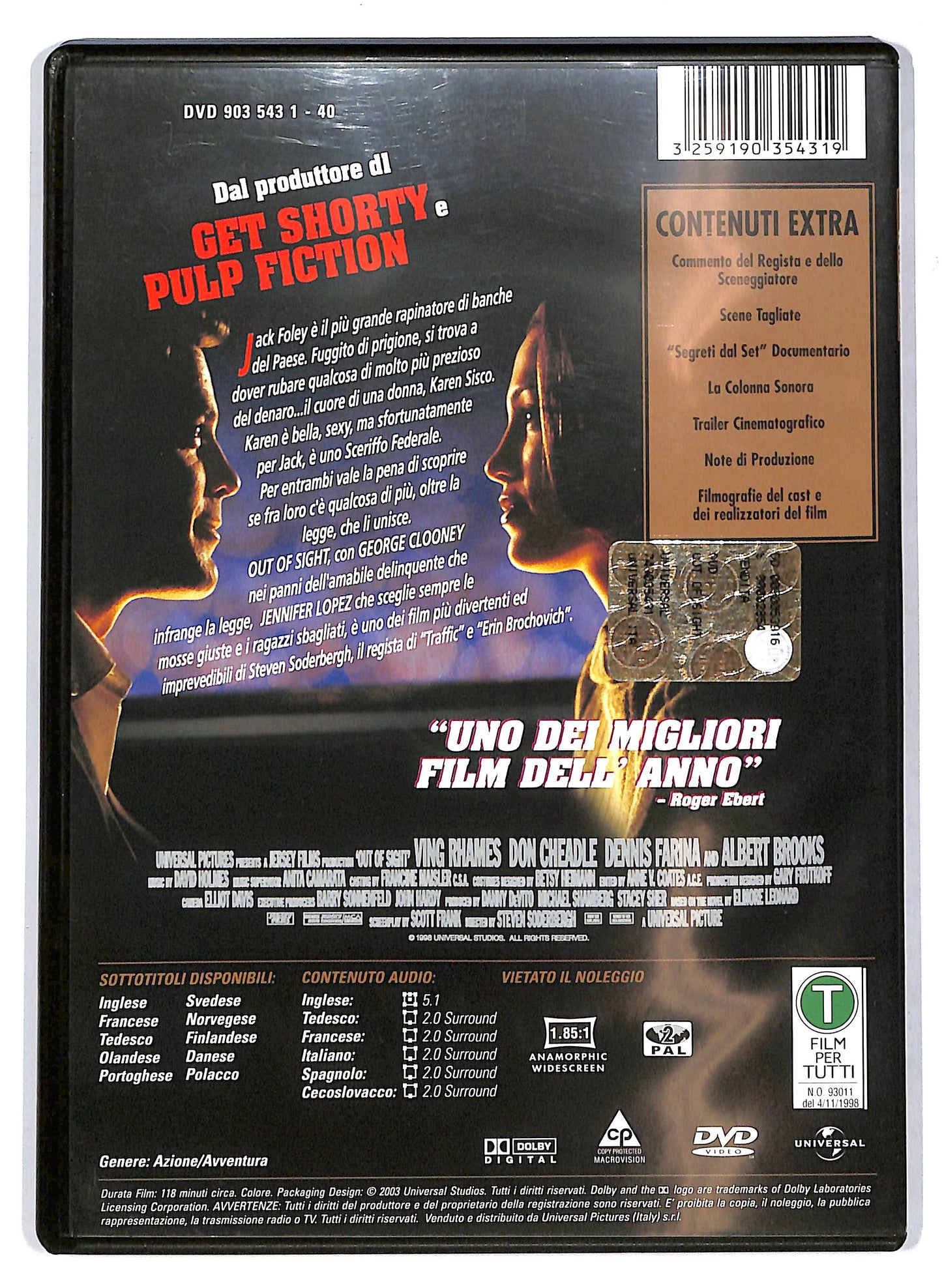 EBOND Out of sight - Gli opposti si attraggono DVD D710603