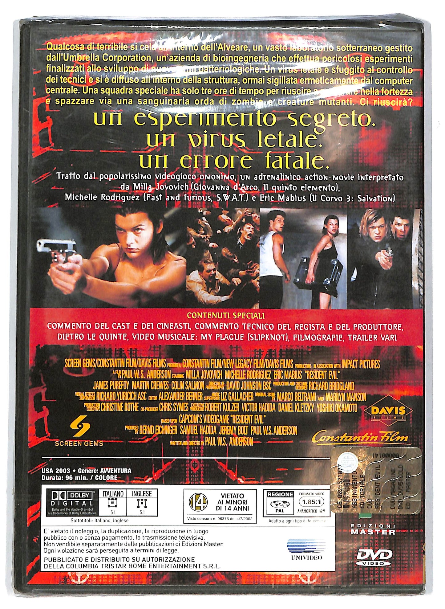 EBOND Resident Evil EDITORIALE DVD D710619