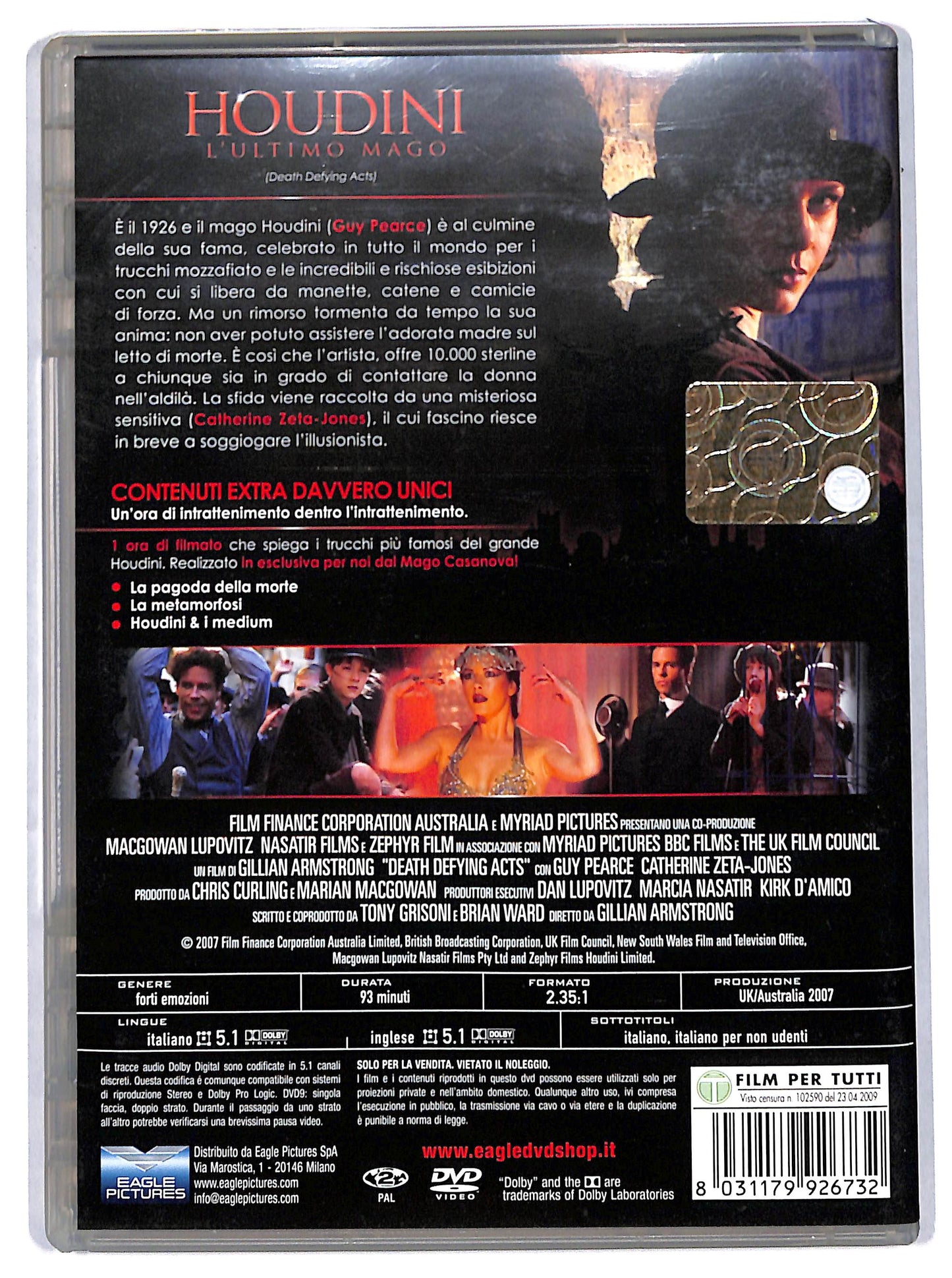 EBOND houdini - l'ultimo mago DVD D710729