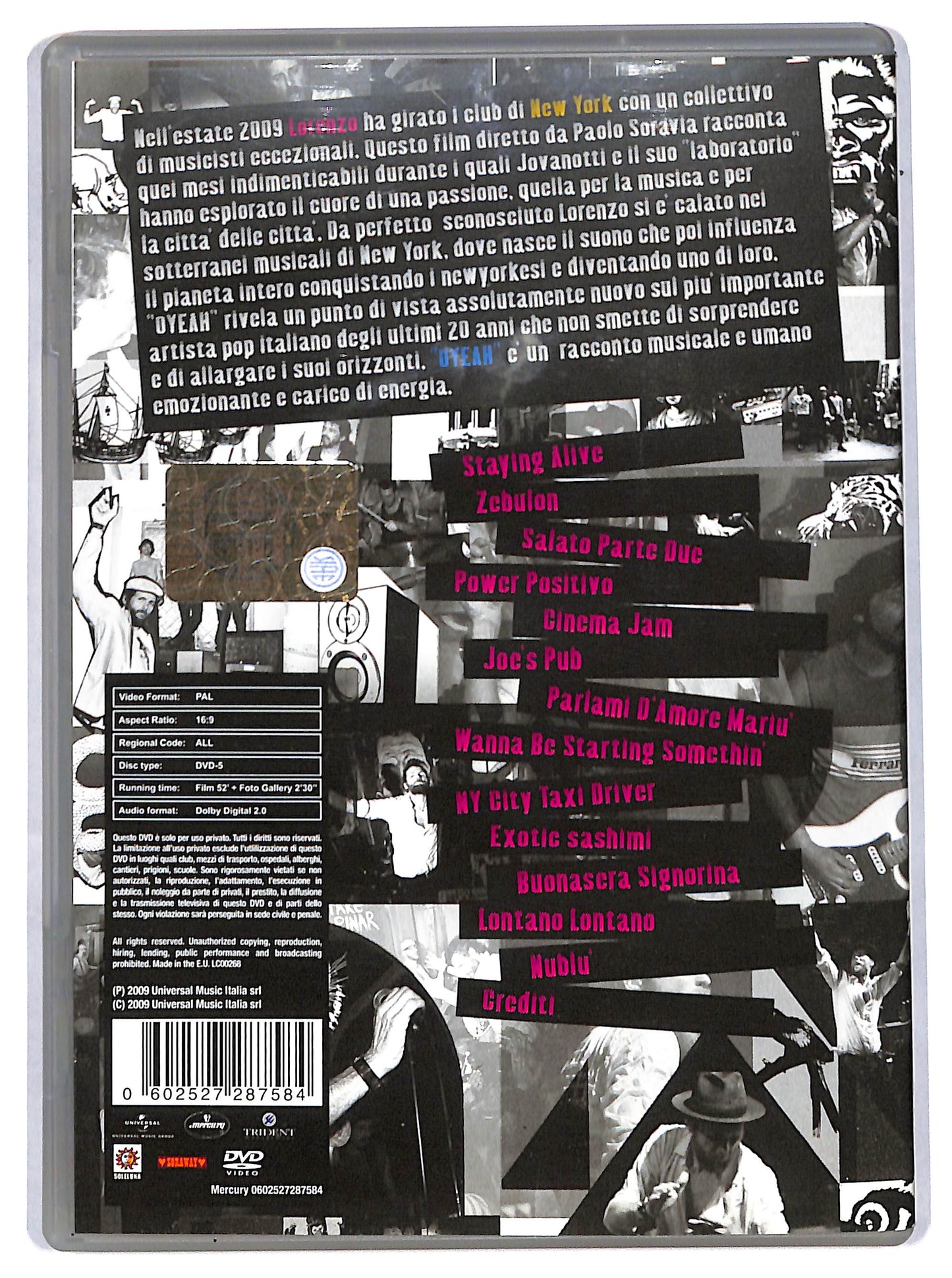 EBOND Jovanotti & Soleluna NY Lab - Oyeah DVD D710747