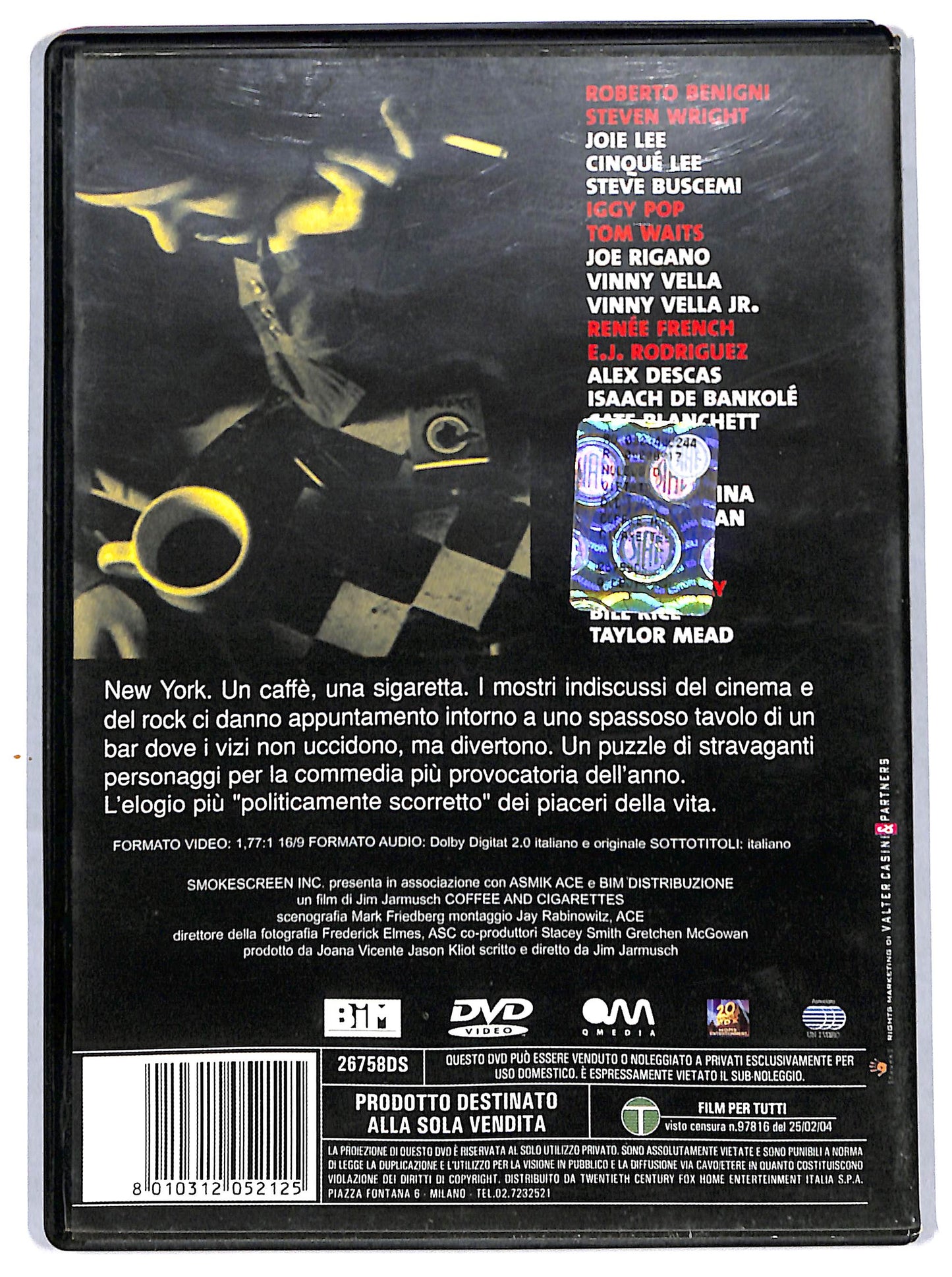 EBOND coffee and cigarettes DVD D710834