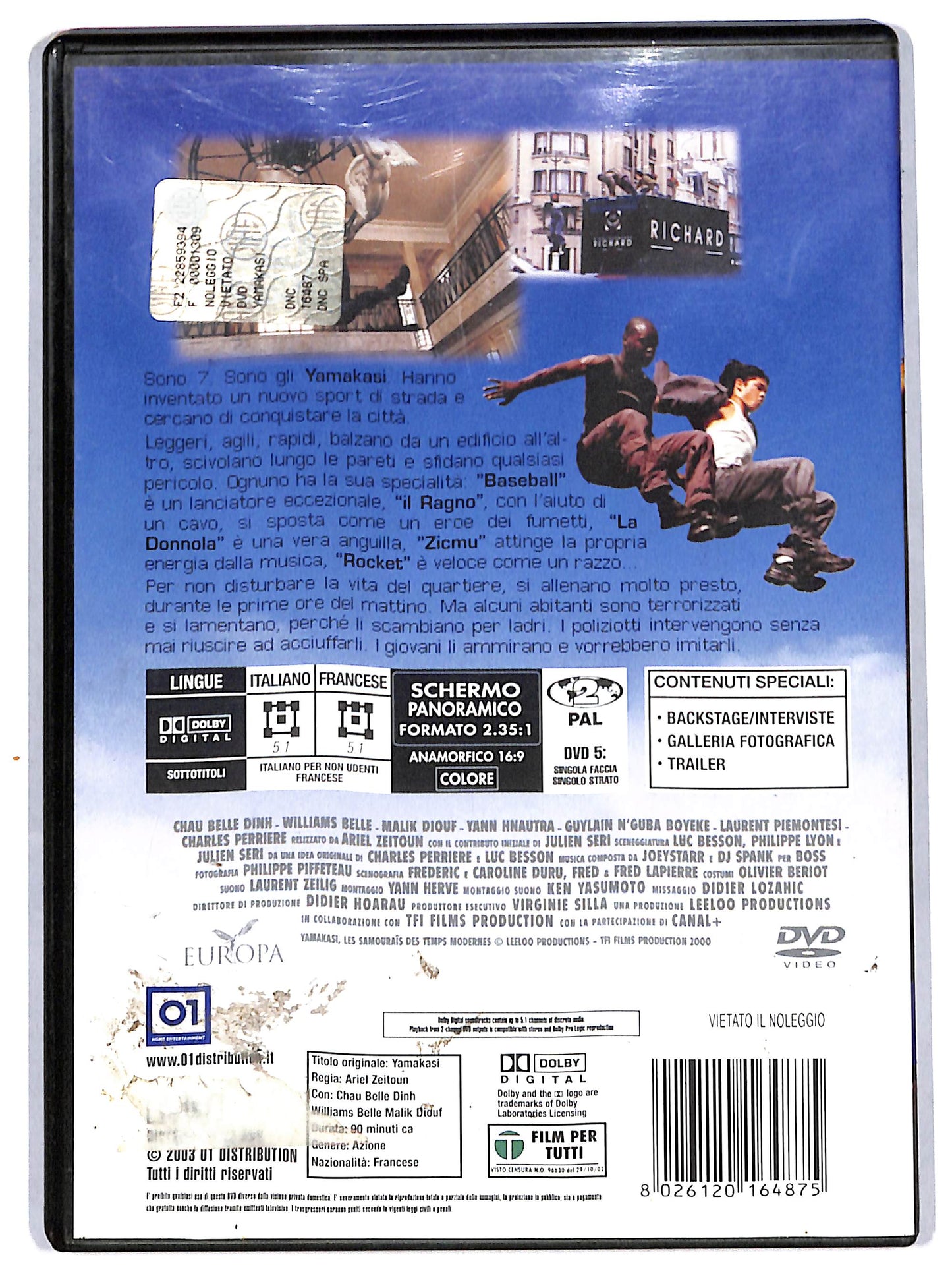 EBOND Yamakasi - I nuovi samurai DVD D710847