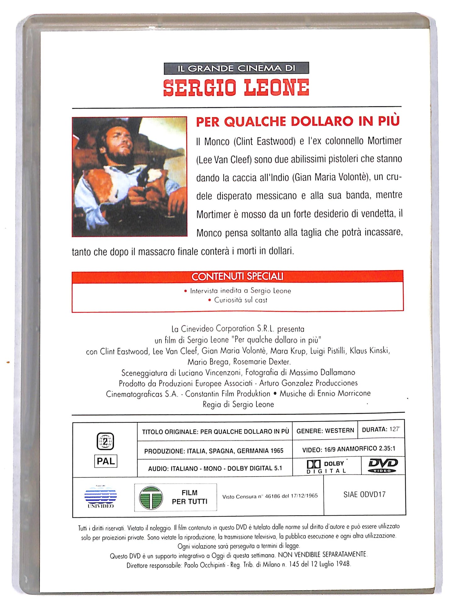 EBOND Per qualche dollaro in piu EDITORIALE DVD D711512