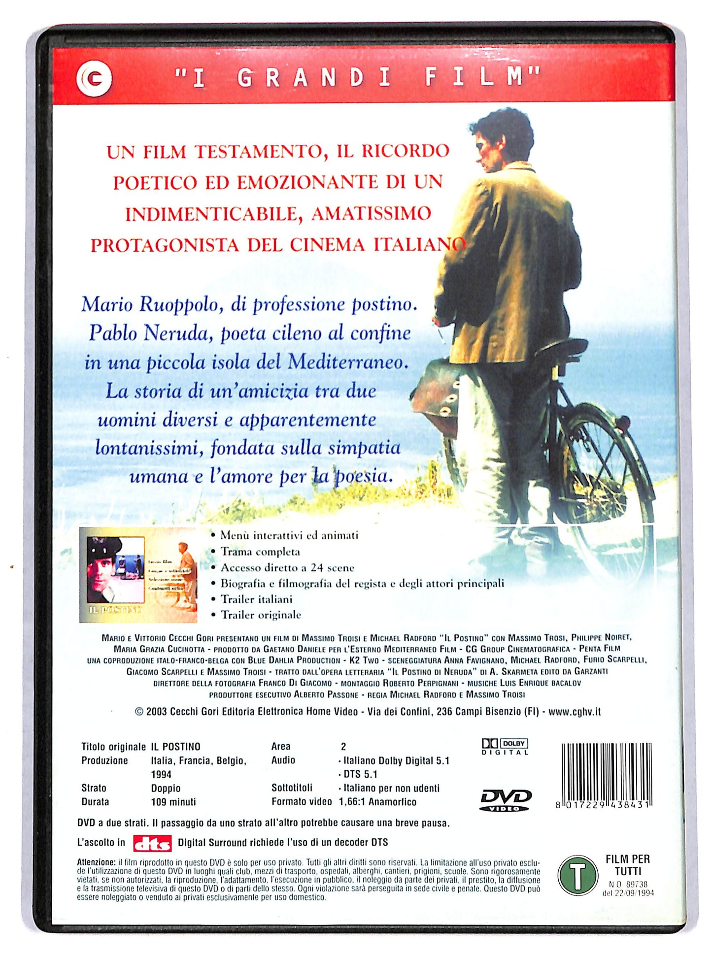 EBOND il postino DVD D711517