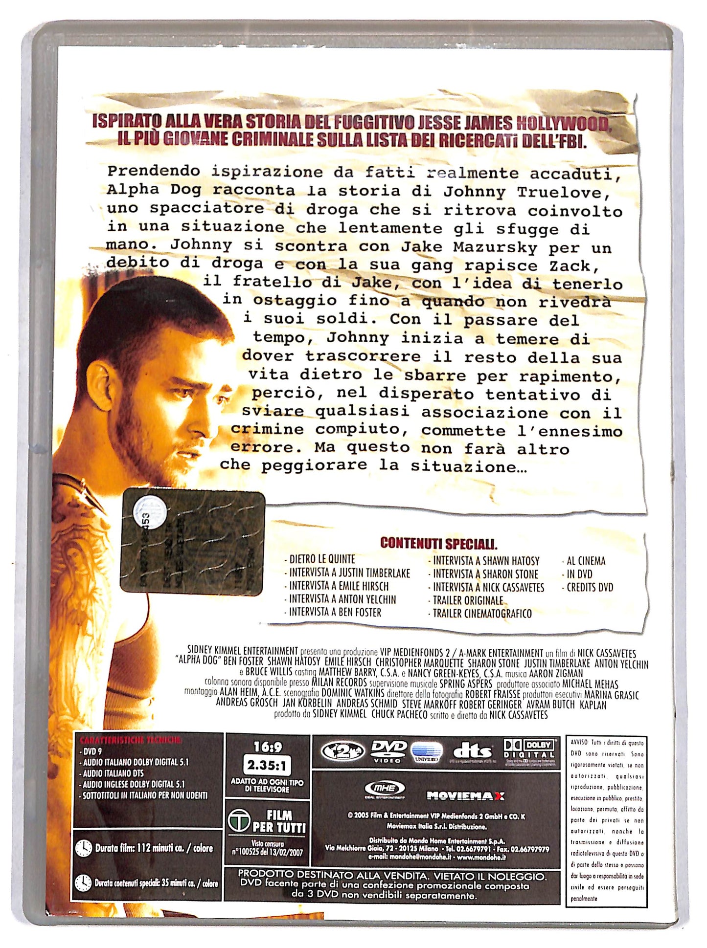 EBOND alpha dog EDITORIALE DVD D711655