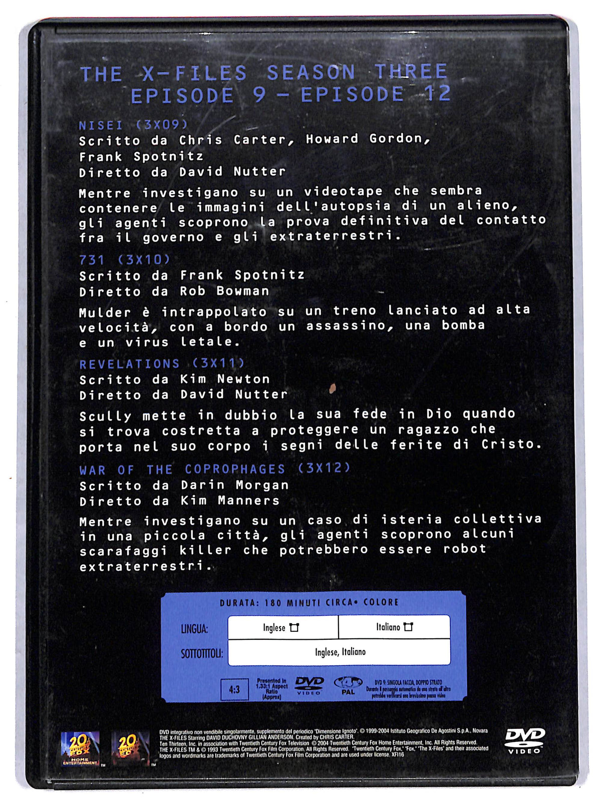 EBOND The X-Files Collection season 3 volume 3 EDITORIALE DVD D711809