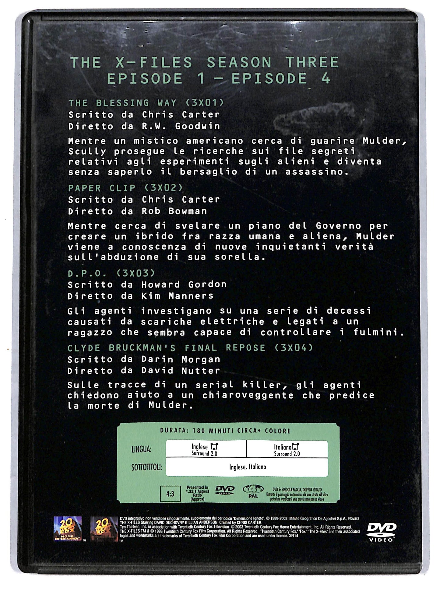 EBOND the x files season three volume 1 EDITORIALE DVD D711831