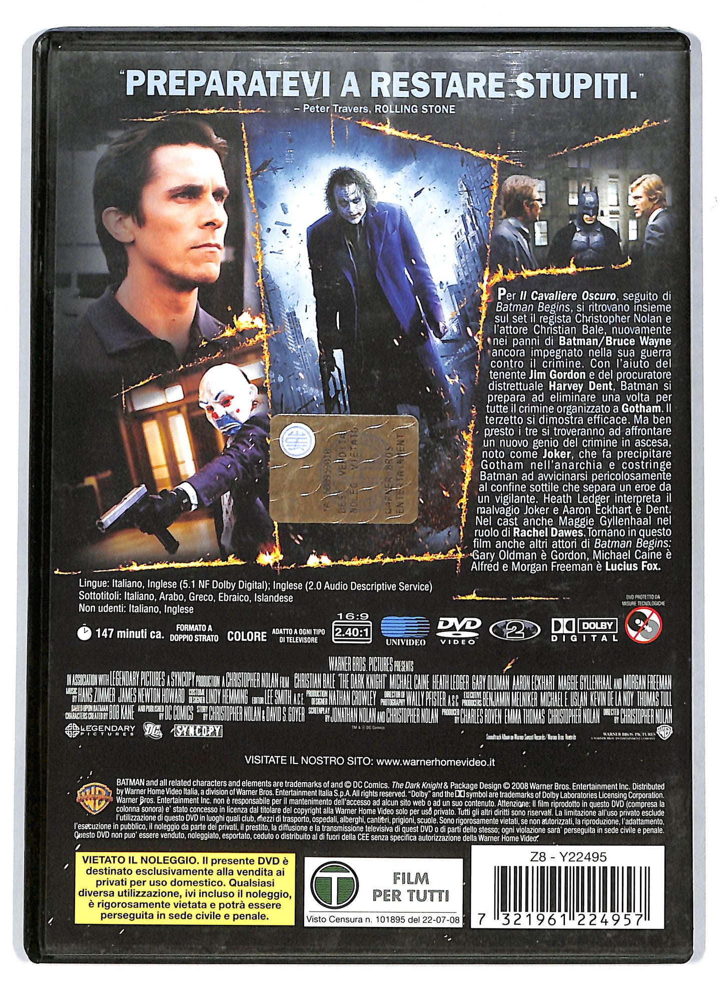 EBOND Il cavaliere oscuro DVD D711905