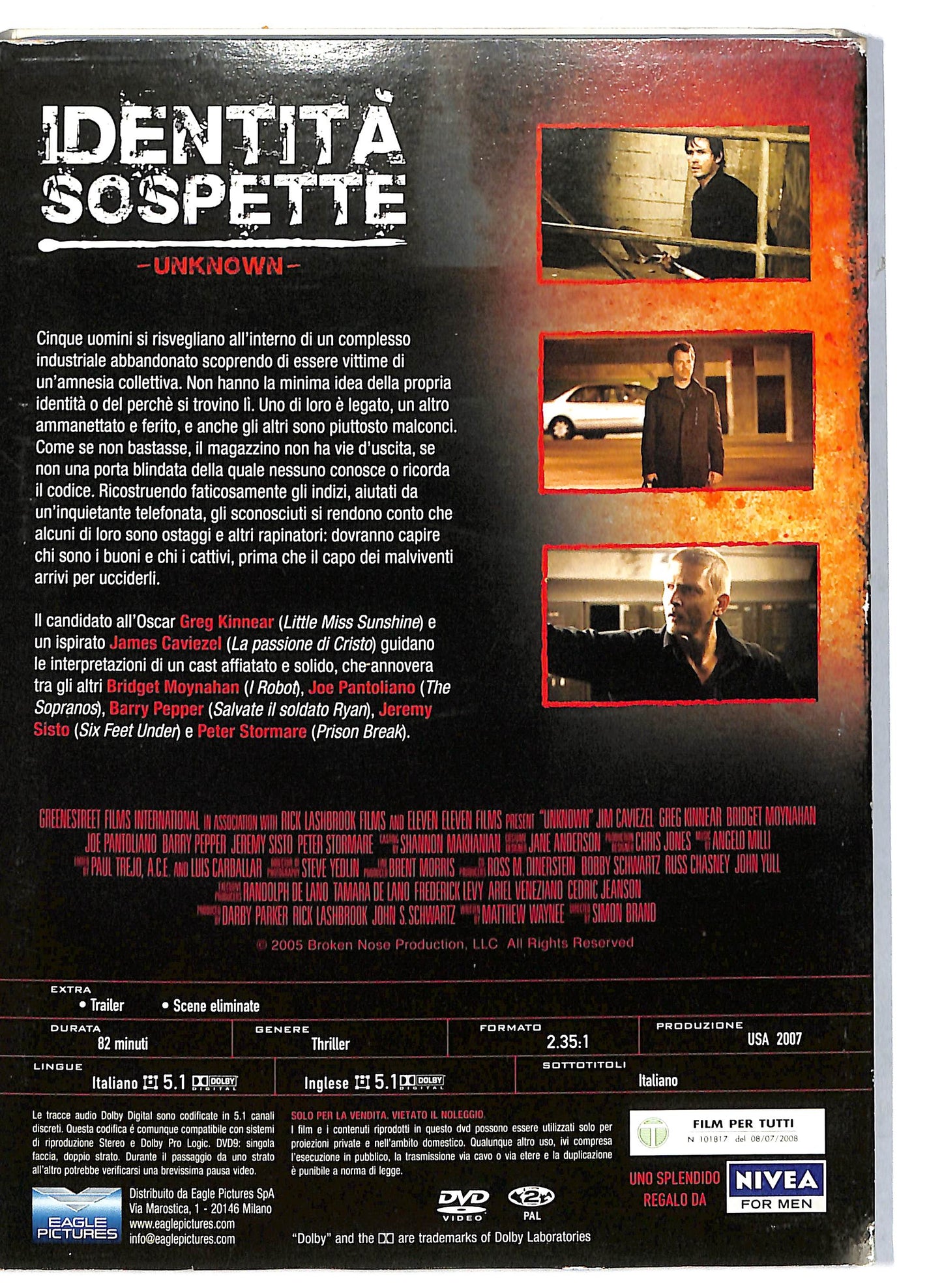 EBOND Identita sospette EDITORIALE DVD D711925
