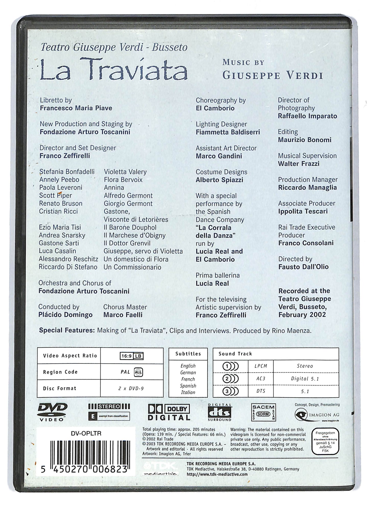 EBOND OPERA - Giuseppe Cerdi - La Traviata DVD D711936