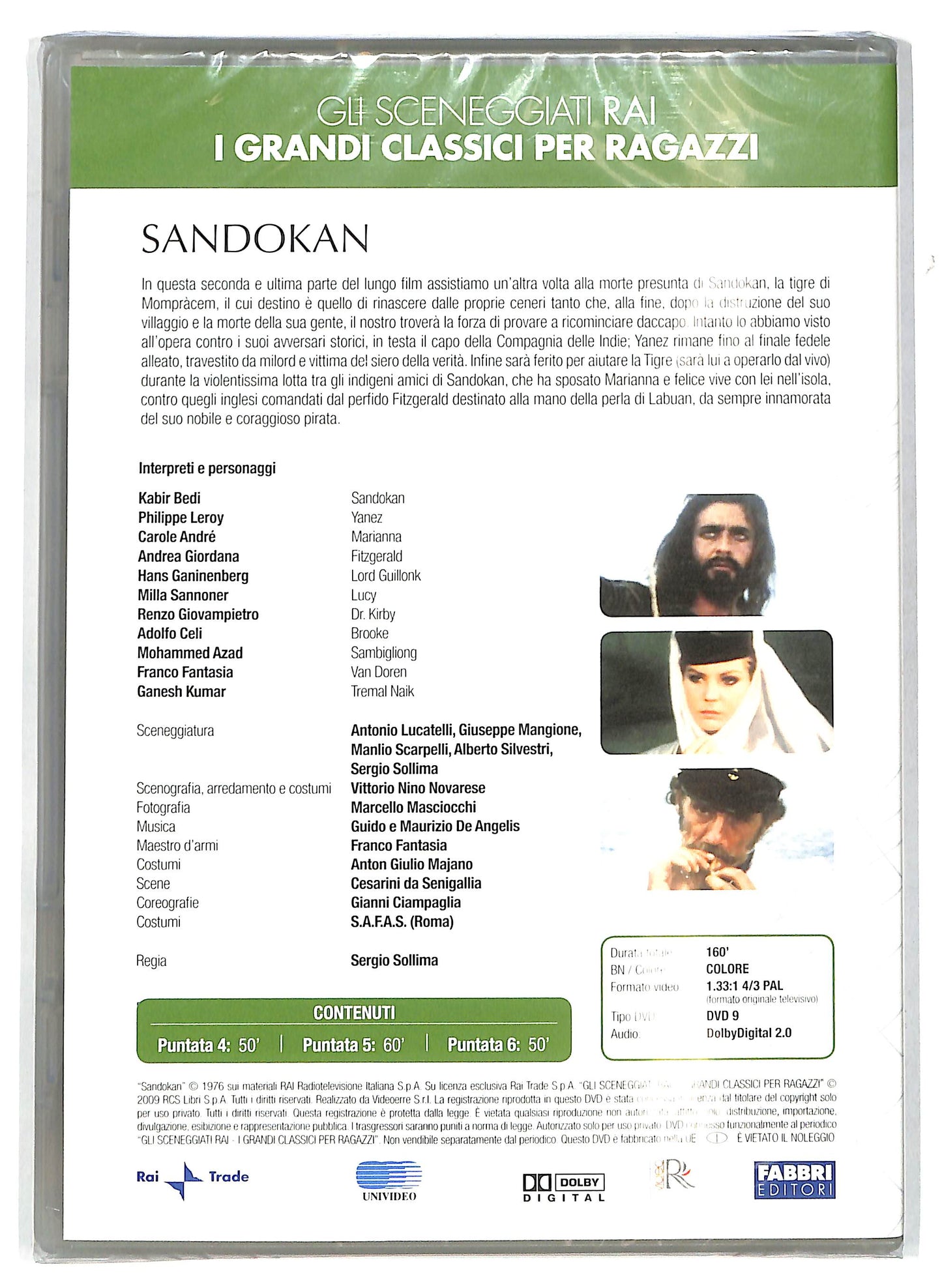 EBOND Sandokan Puntate 4 - 6 EDITORIALE DVD D712307