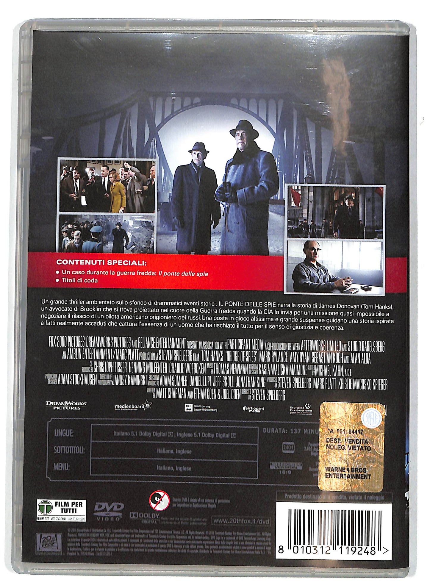 EBOND Il ponte delle spie DVD D712311