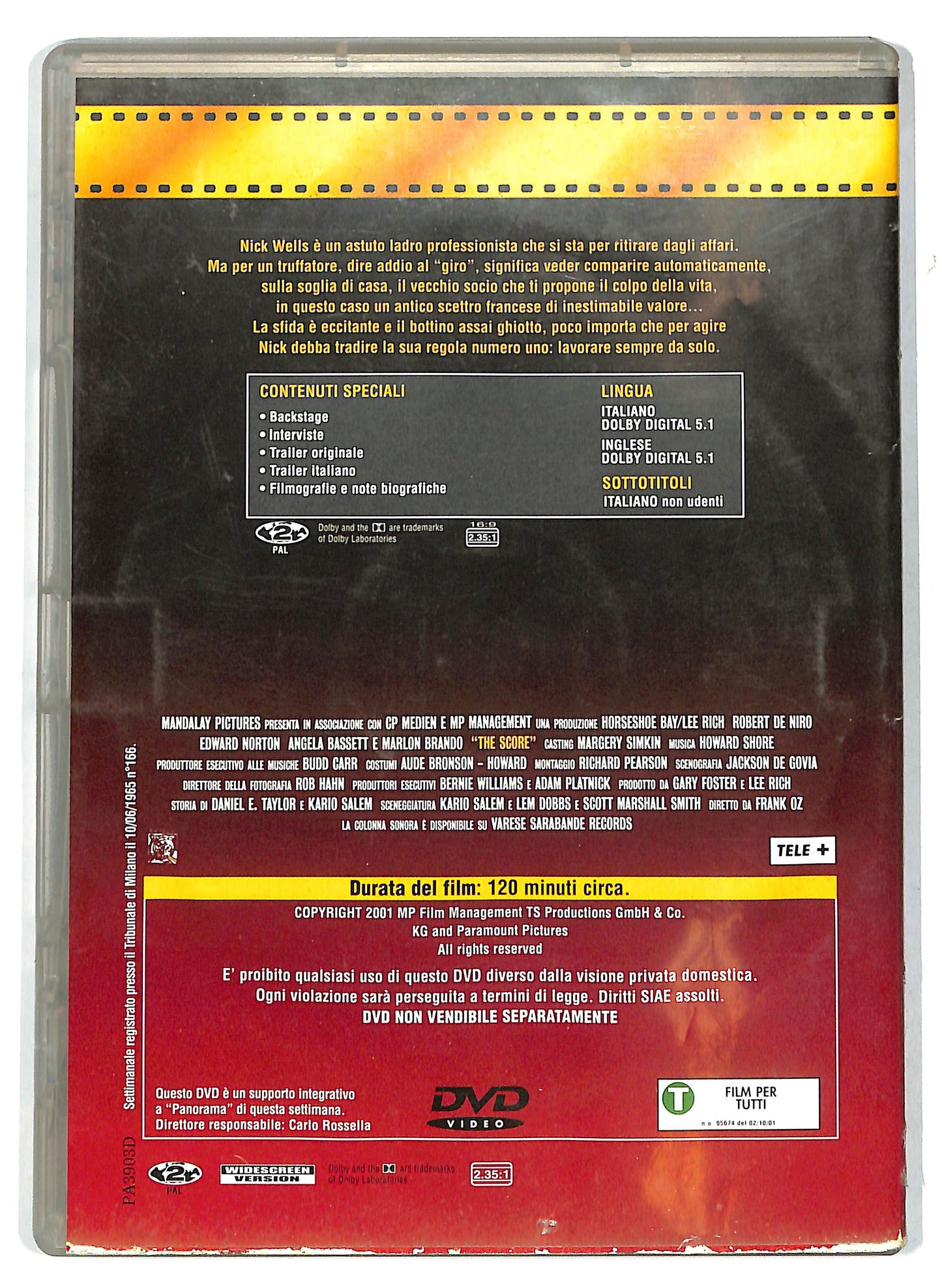 EBOND The Score EDITORIALE DVD D712336