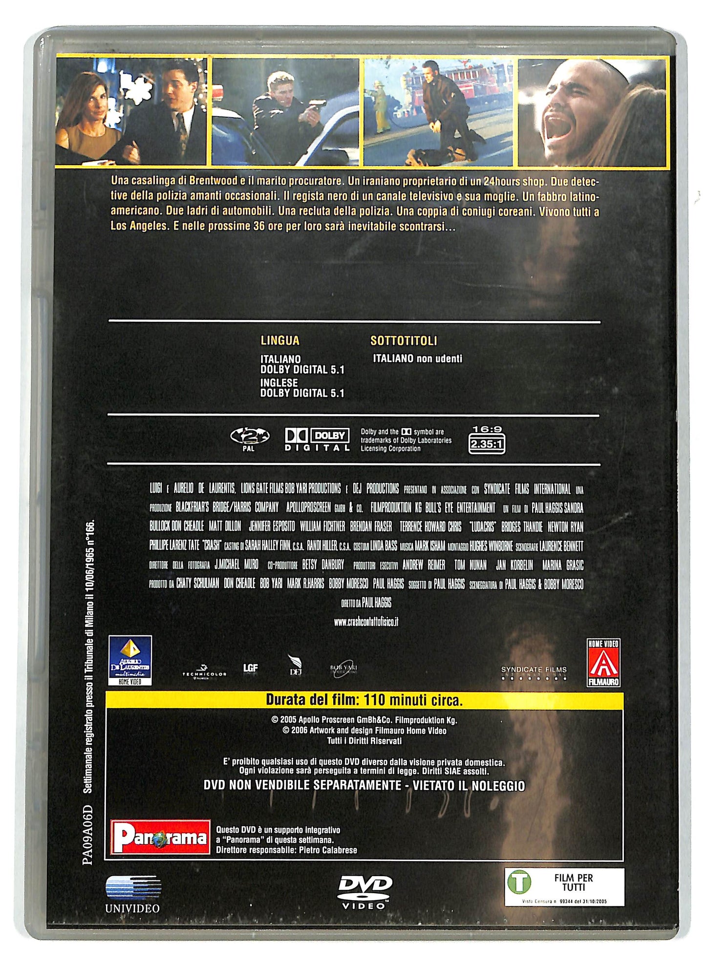 EBOND Crash - Contatto fisico EDITORIALE DVD D712339