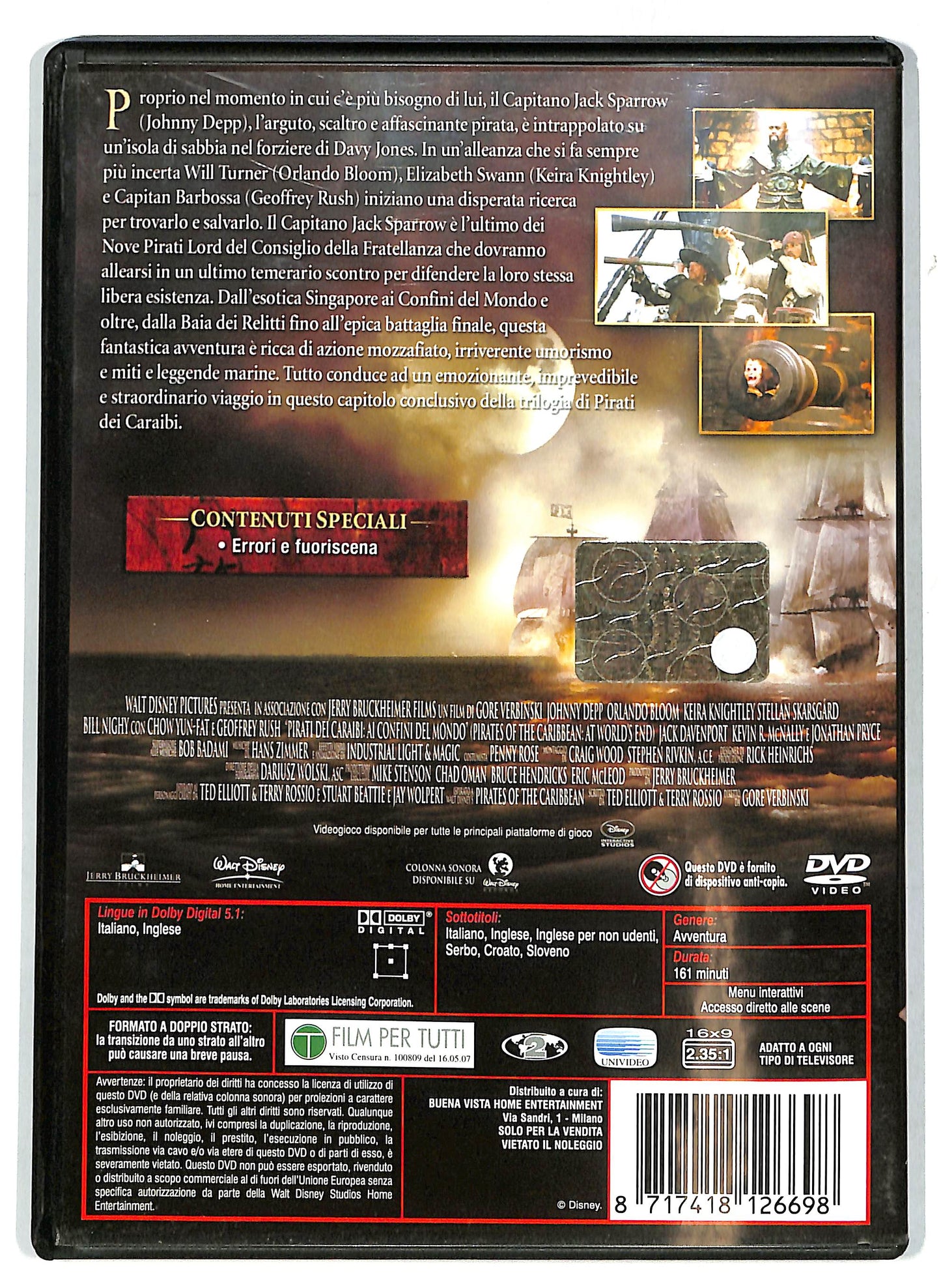 EBOND Pirati dei Caraibi - Ai confini del mondo DVD D712346