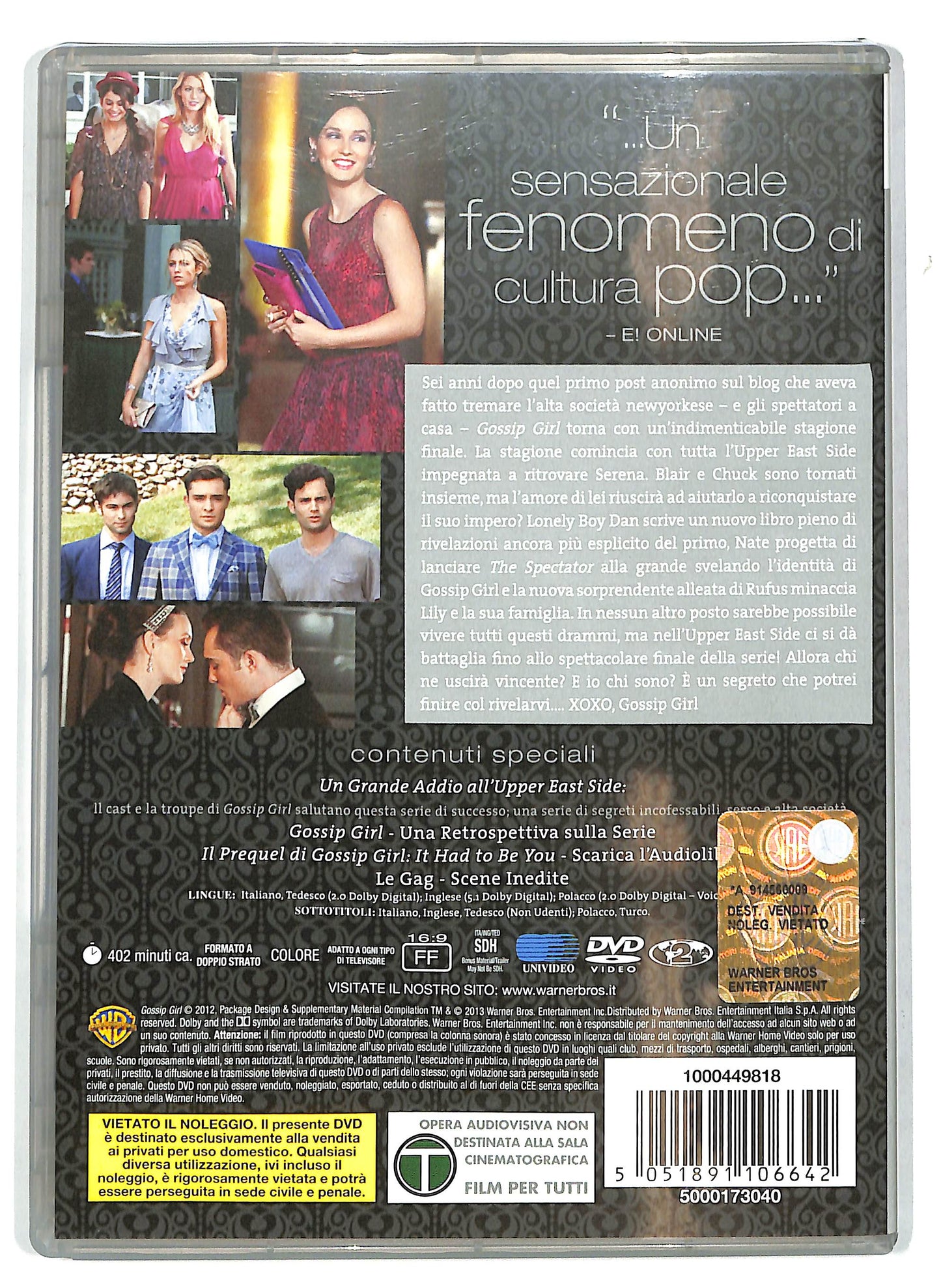 EBOND Gossip Girl La sesta e ultima stagione completa DVD D712352
