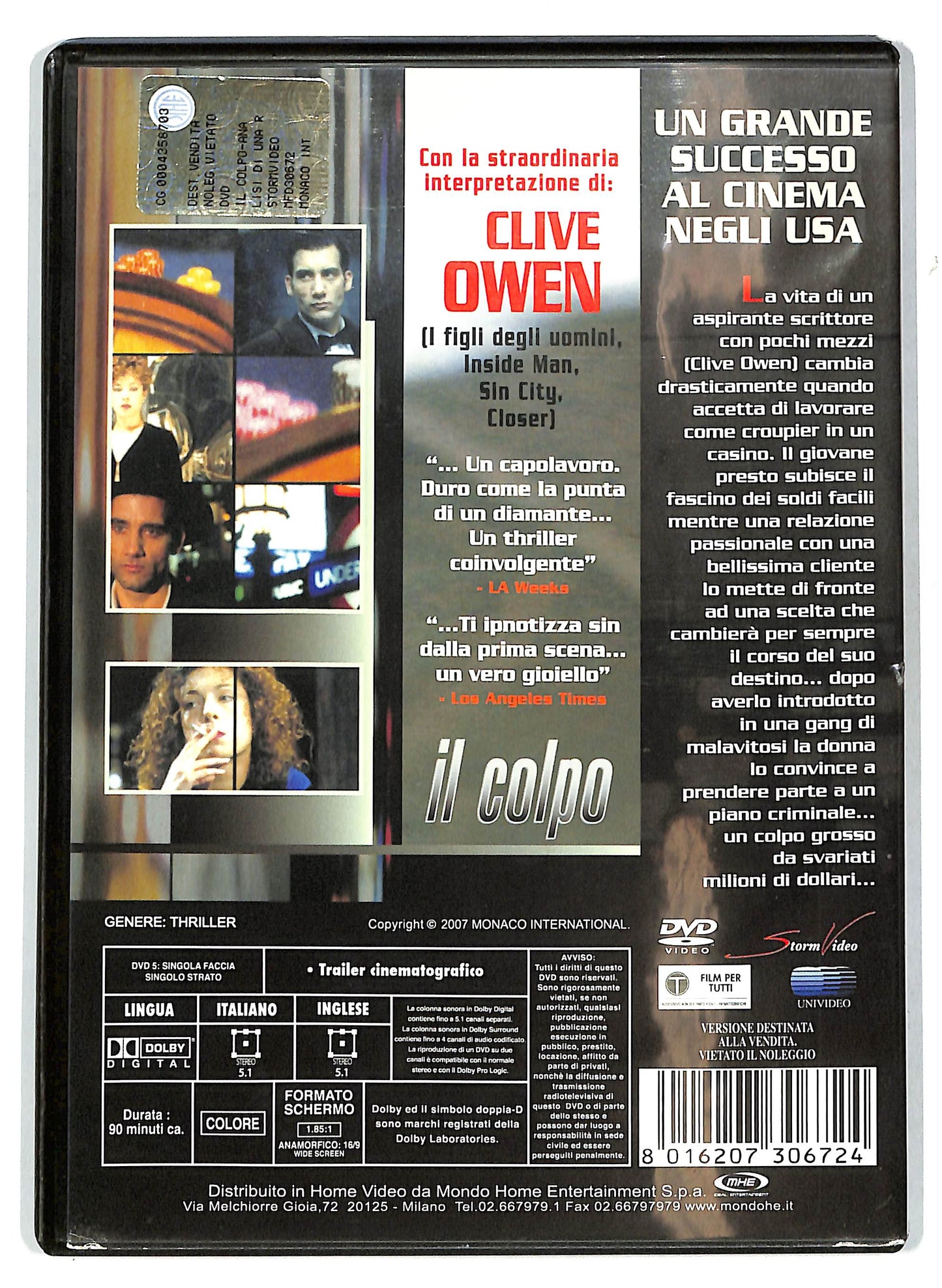 EBOND Il colpo - Analisi di una rapina DVD D712363