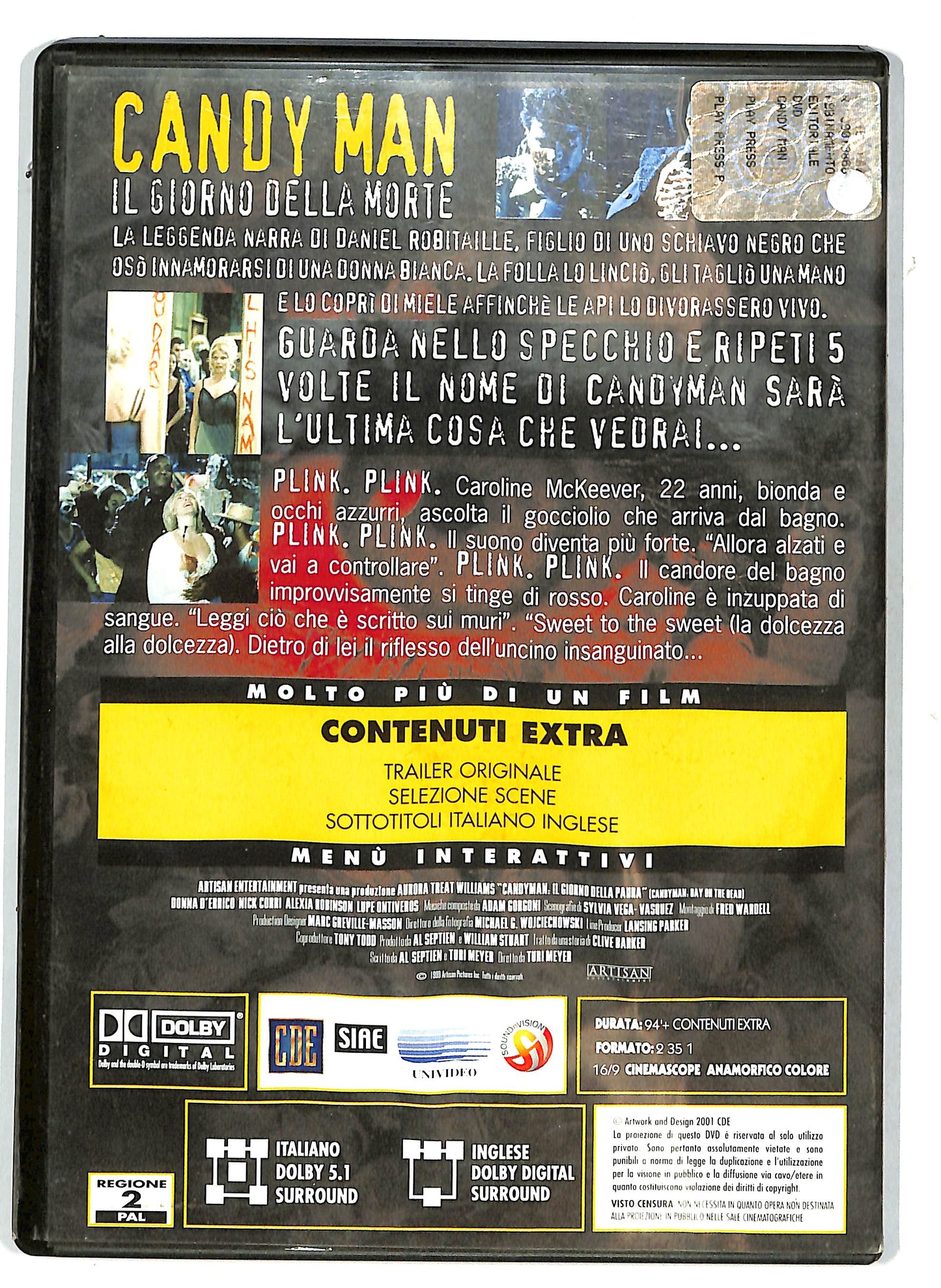 EBOND Candyman - Il giorno della morte EDITORIALE DVD D712403