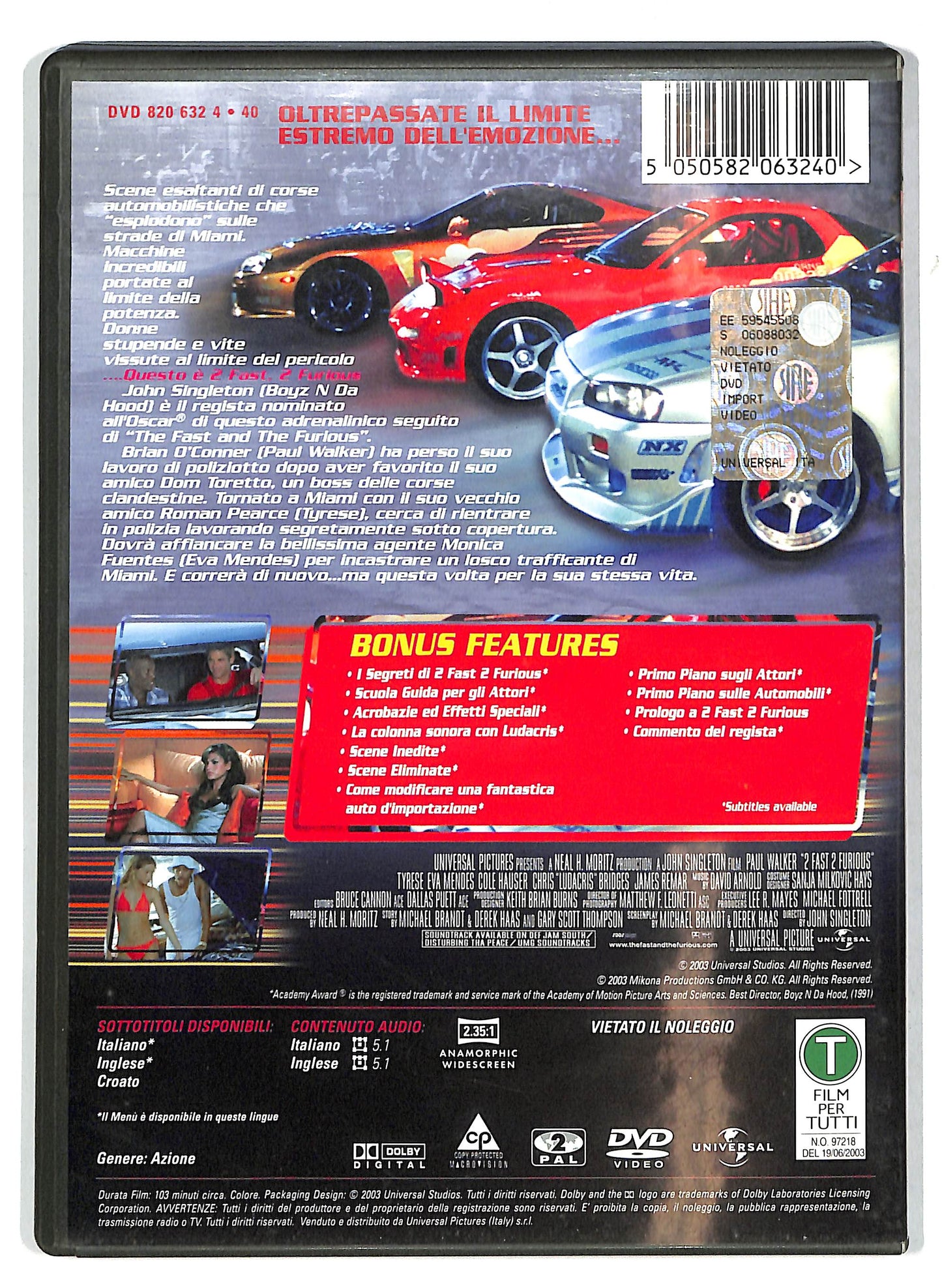 EBOND 2 Fast 2 Furious DVD D712432