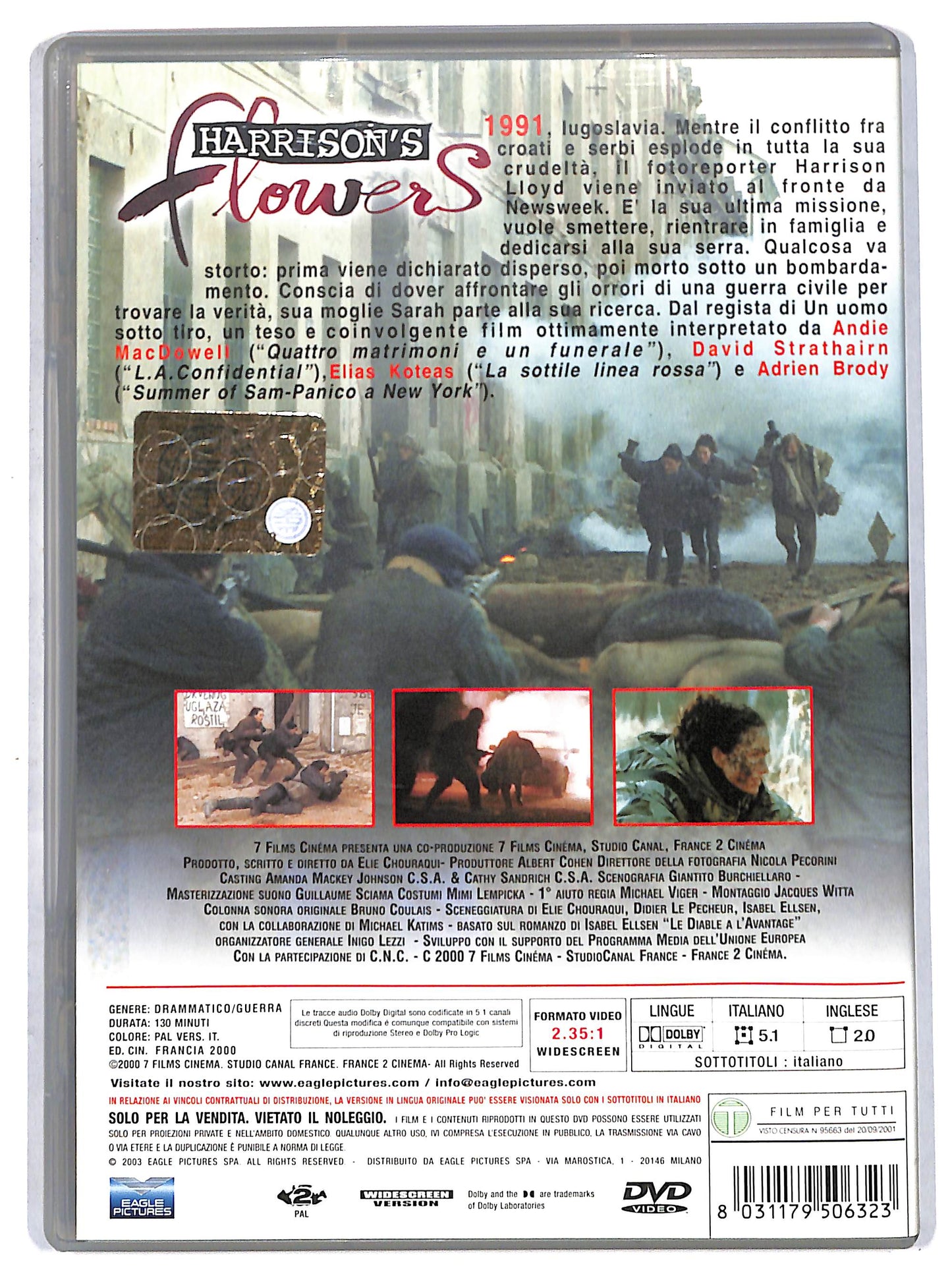 EBOND Harrison's Flowers DVD D712527