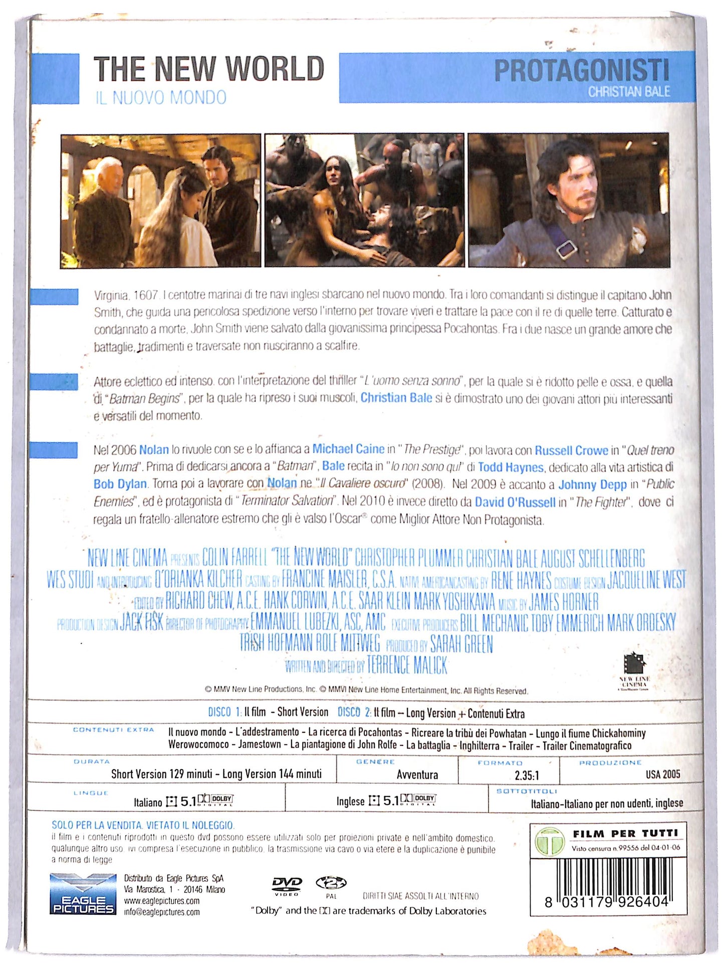 EBOND the new world, il nuovo mondo DVD D712627
