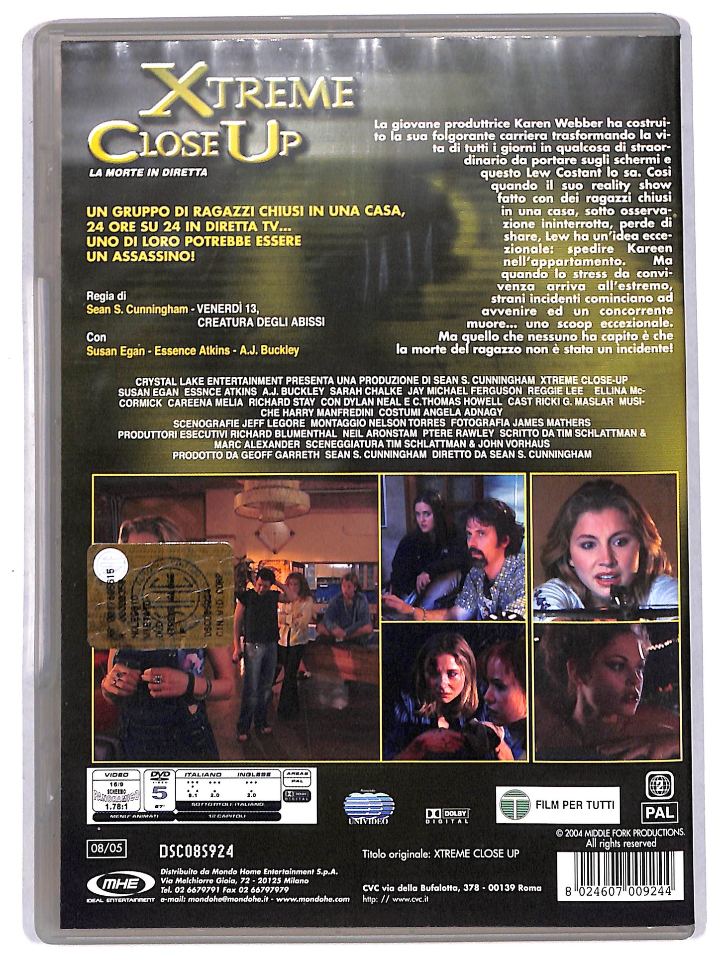 EBOND xtreme close up, la morte in diretta DVD D712631