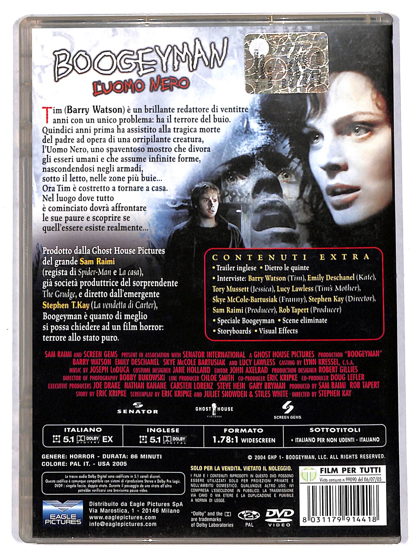 EBOND boogeyman - l'uomo nero DVD D712709