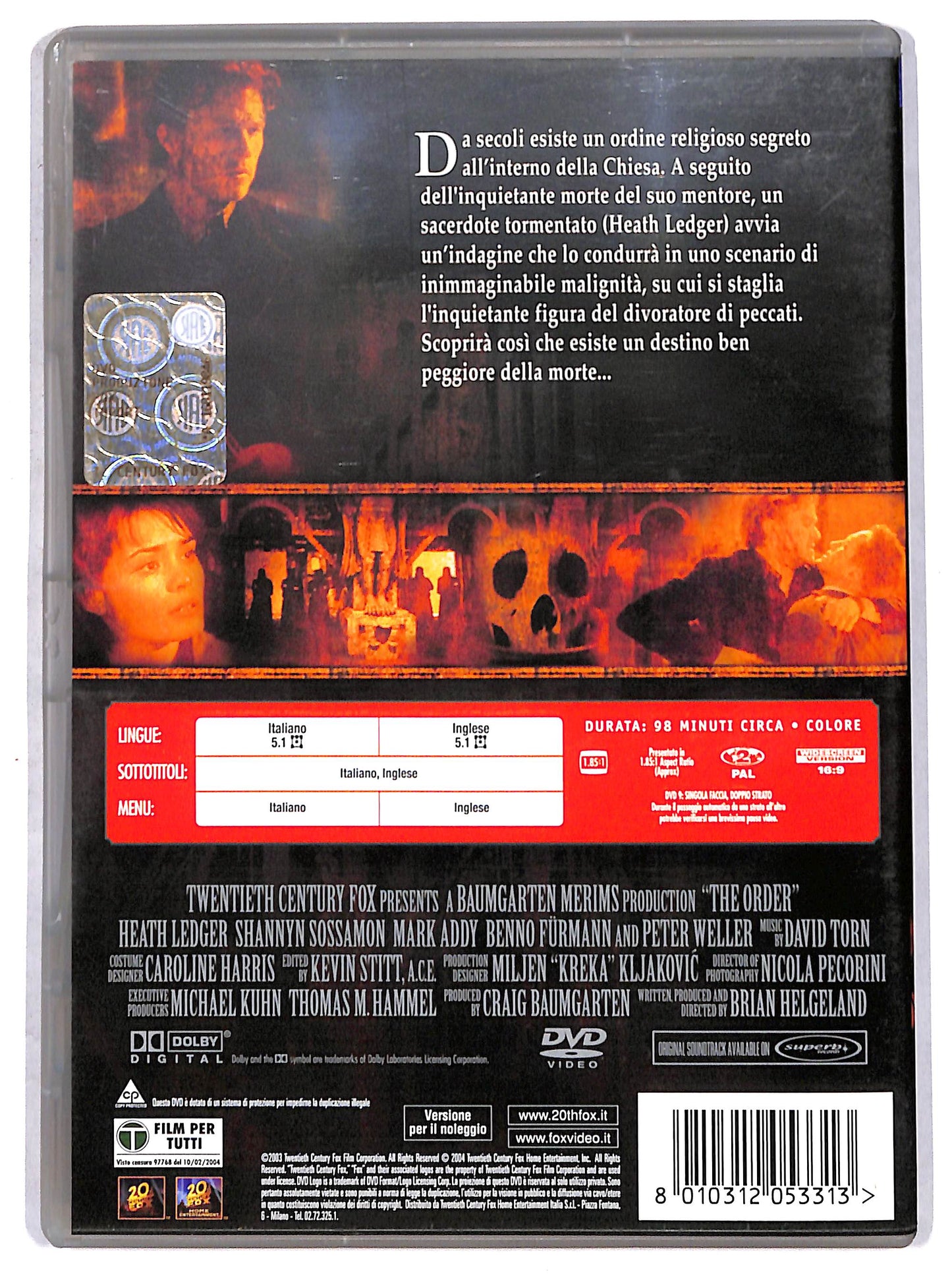 EBOND la setta dei dannati DVD D712808