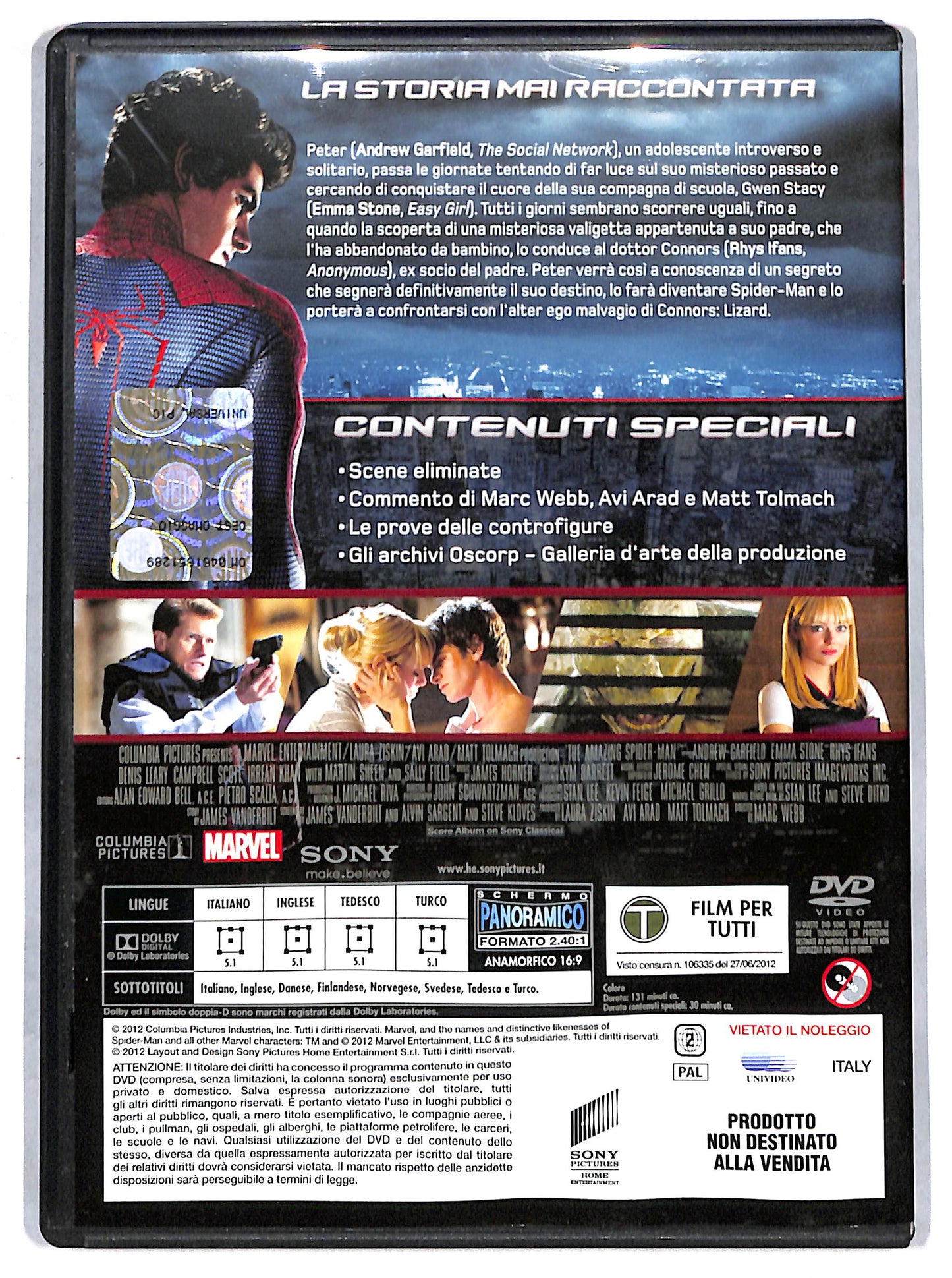 EBOND The Amazing Spider-Man EDITORIALE DVD D712939