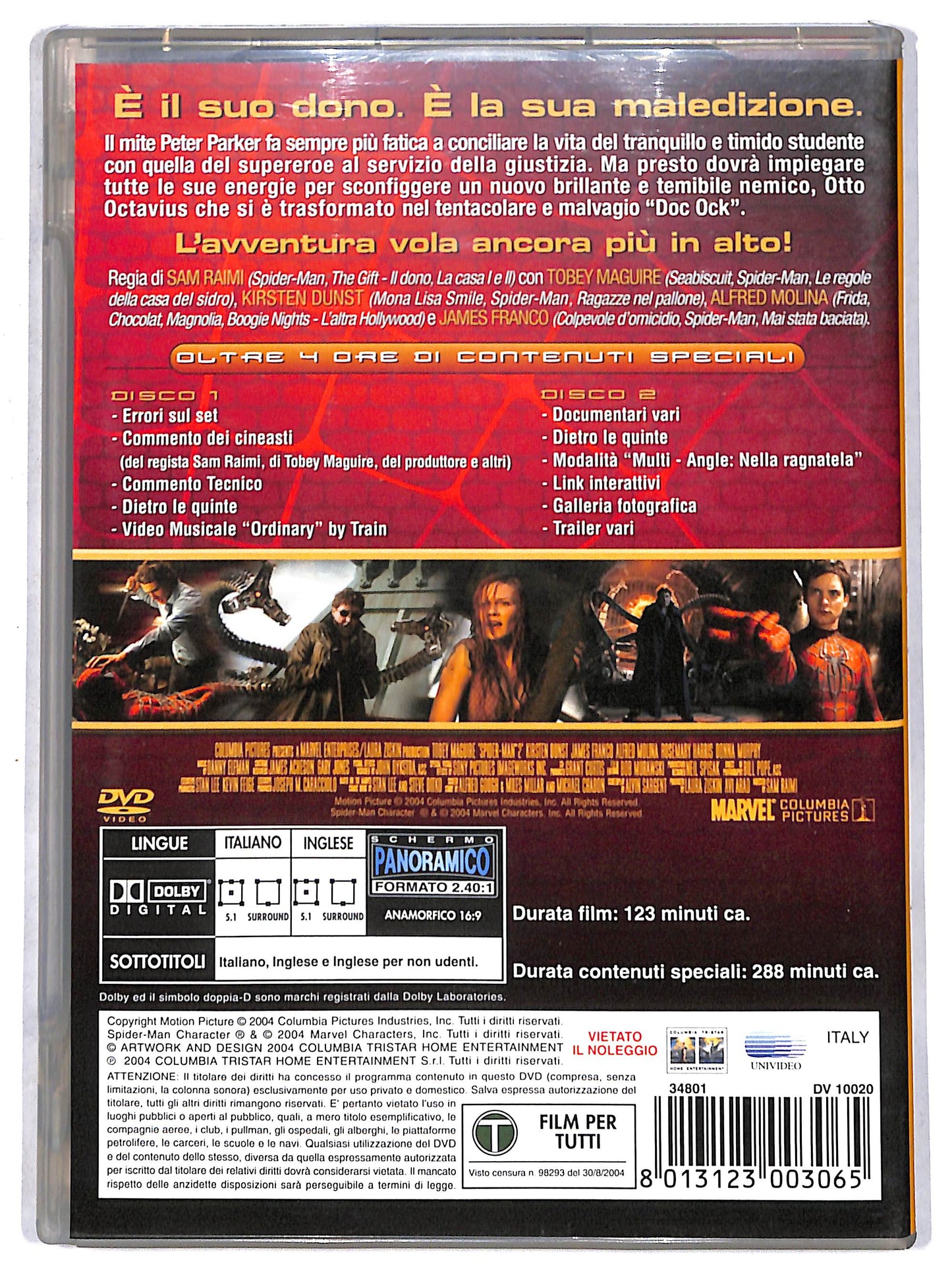EBOND spider - man 2 - 2 dischi DVD D713408