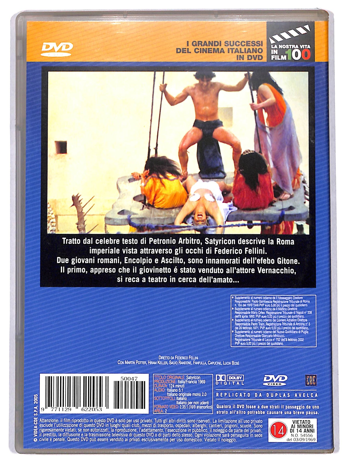 EBOND Fellini Satyricon EDITORIALE DVD D713556