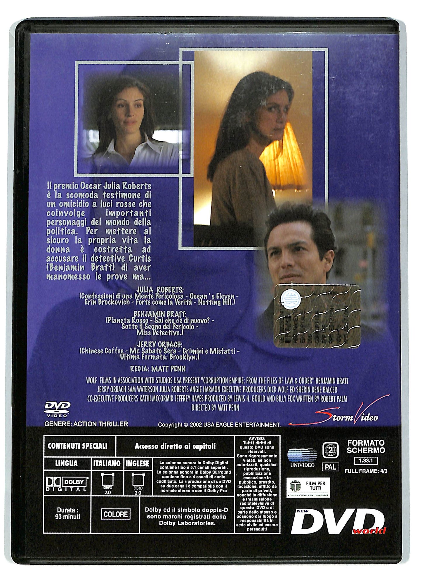 EBOND Corruption Empire Nella morsa del potere EDITORIALE DVD D714301