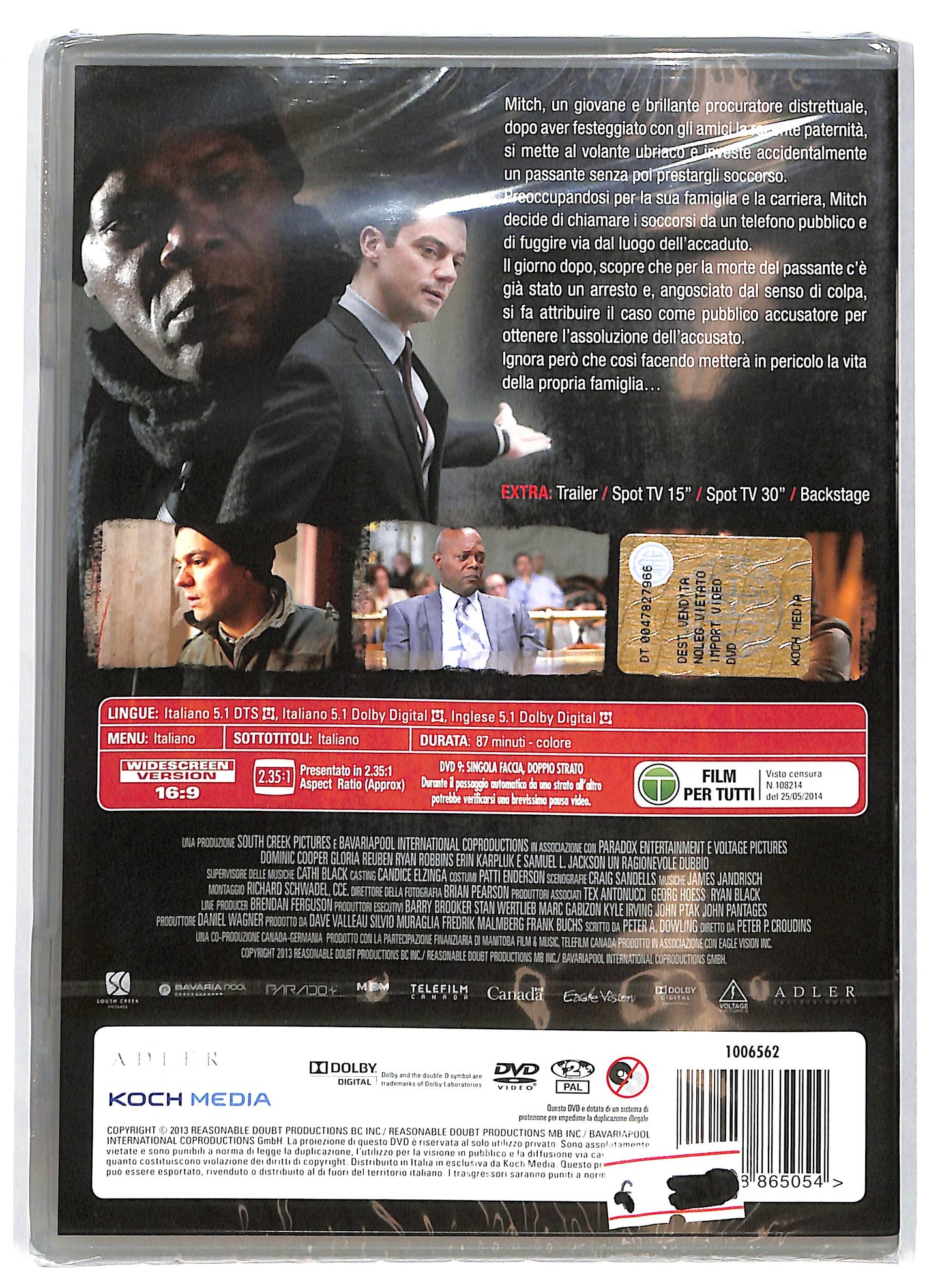 EBOND Un ragionevole dubbio DVD D714441