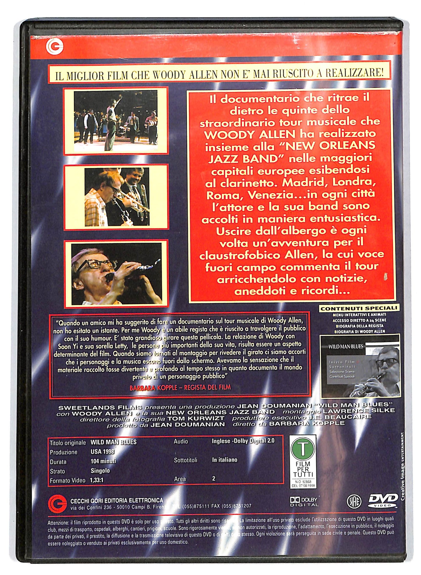 EBOND Wild Man Blues EDITORIALE DVD D714531