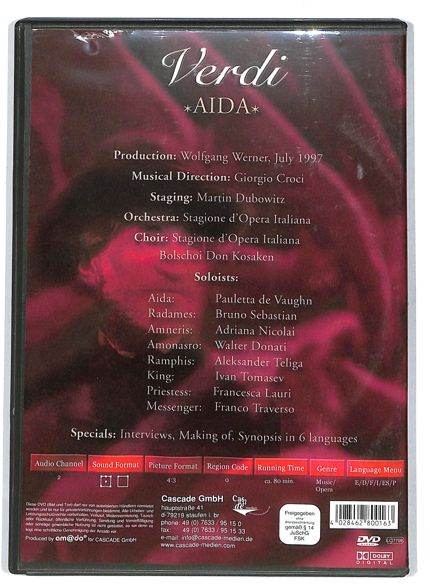 EBOND Silverine Classics - Verdi Aida DVD D714647