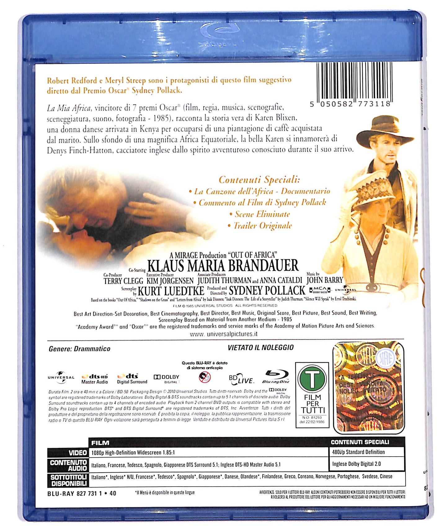 EBOND la mia africa BLURAY D714939