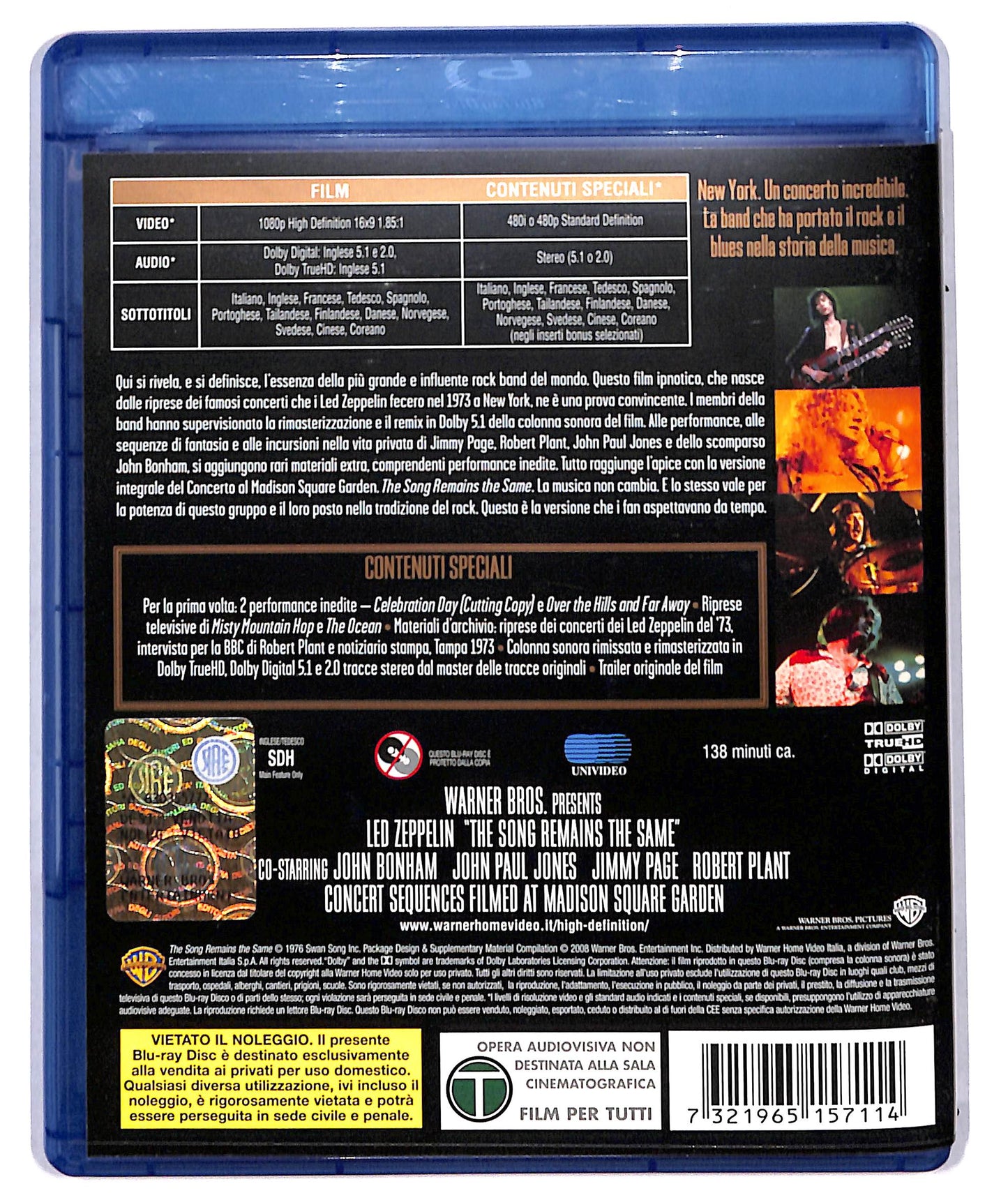 EBOND led zeppelin - the song remains the same BLURAY D714947